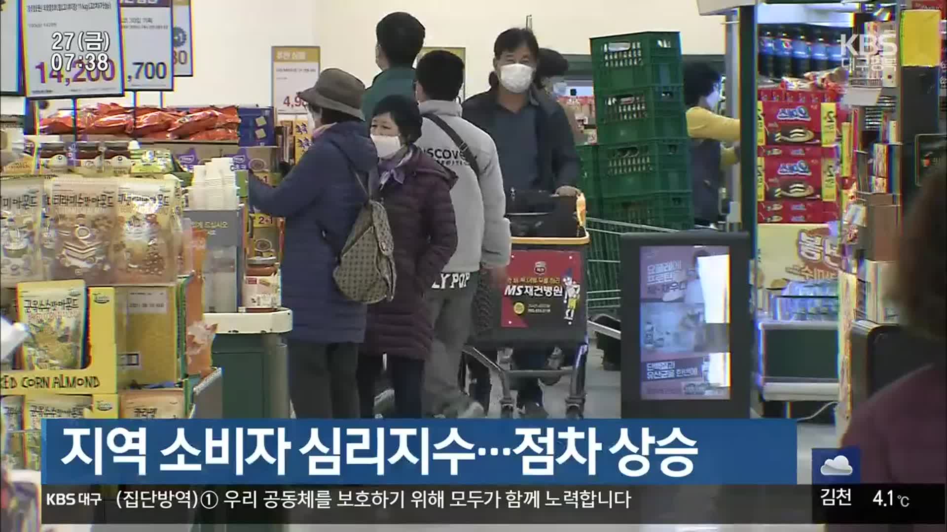 대구·경북 지역 소비자 심리지수…점차 상승