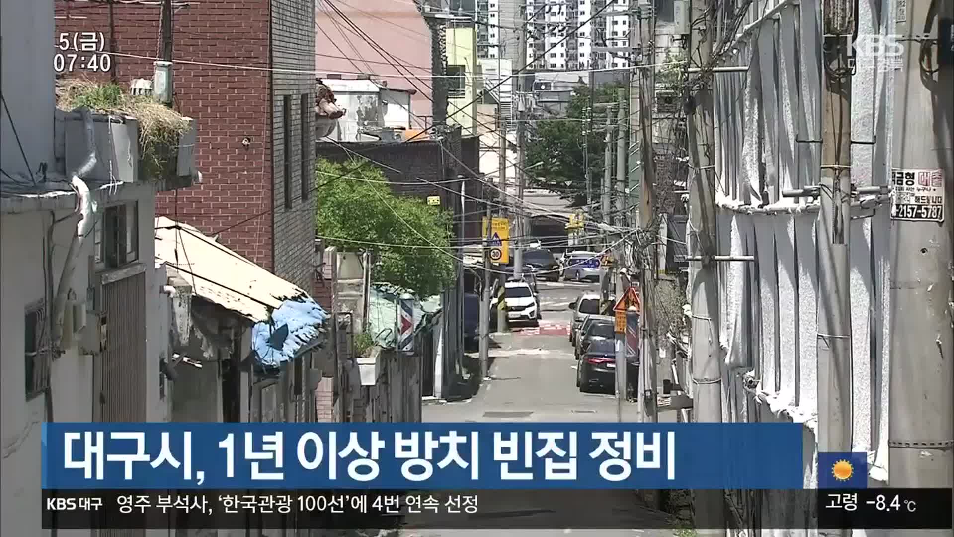 대구시, 1년 이상 방치 빈집 정비