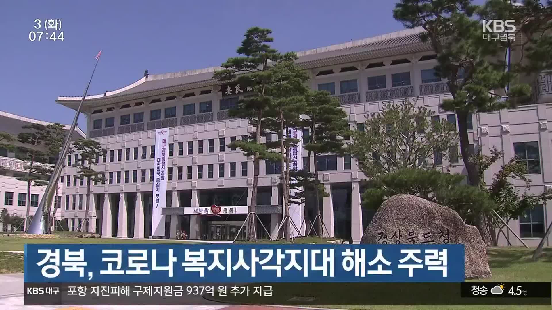 경북, 코로나 복지사각지대 해소 주력