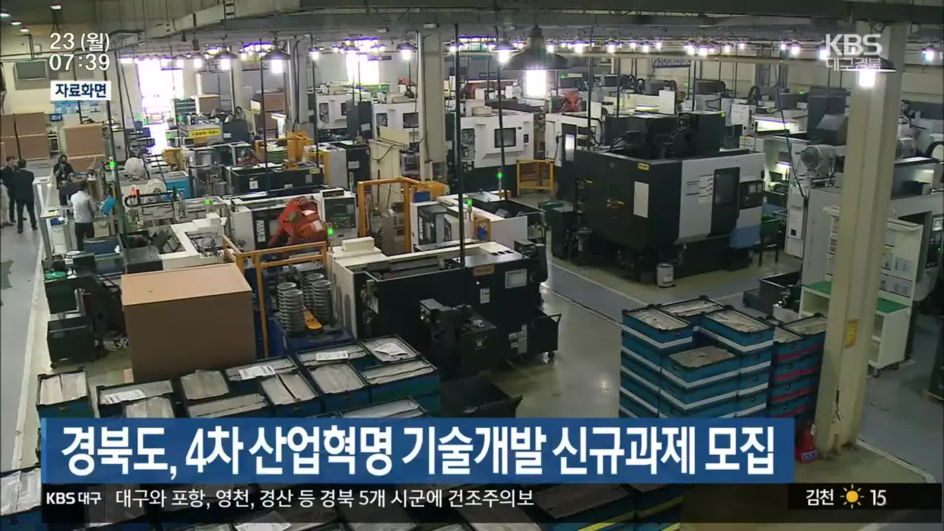 경북, 4차 산업혁명 기술개발 신규과제 모집