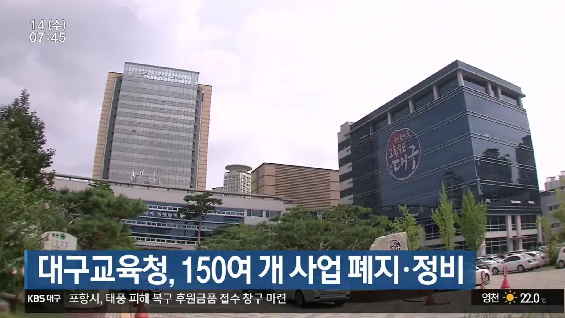 대구교육청, 150여 개 사업 폐지·정비