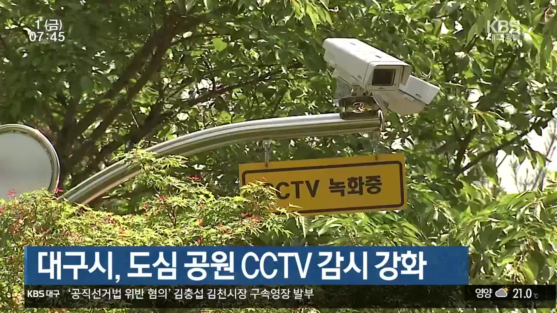 대구시, 도심 공원 CCTV 감시 강화