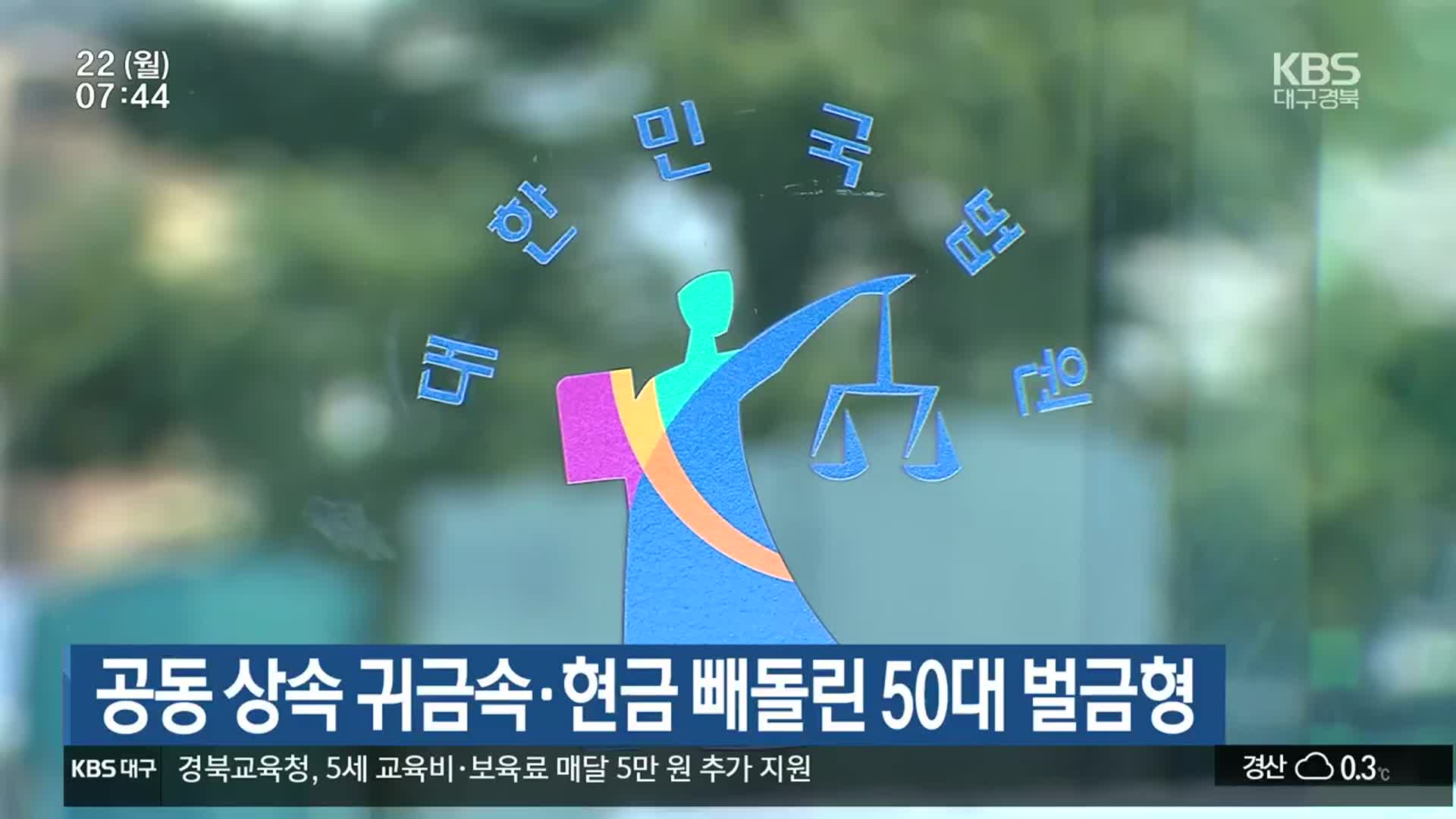 공동 상속 귀금속·현금 빼돌린 50대 벌금형