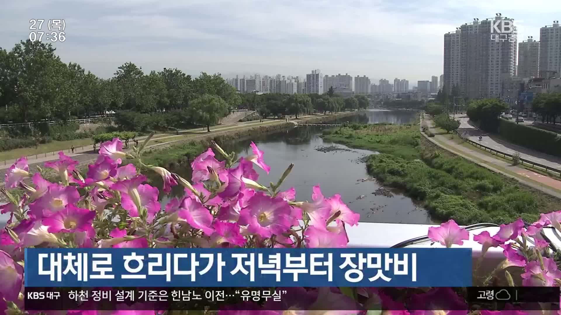 대구·경북 대체로 흐리다가 저녁부터 장맛비