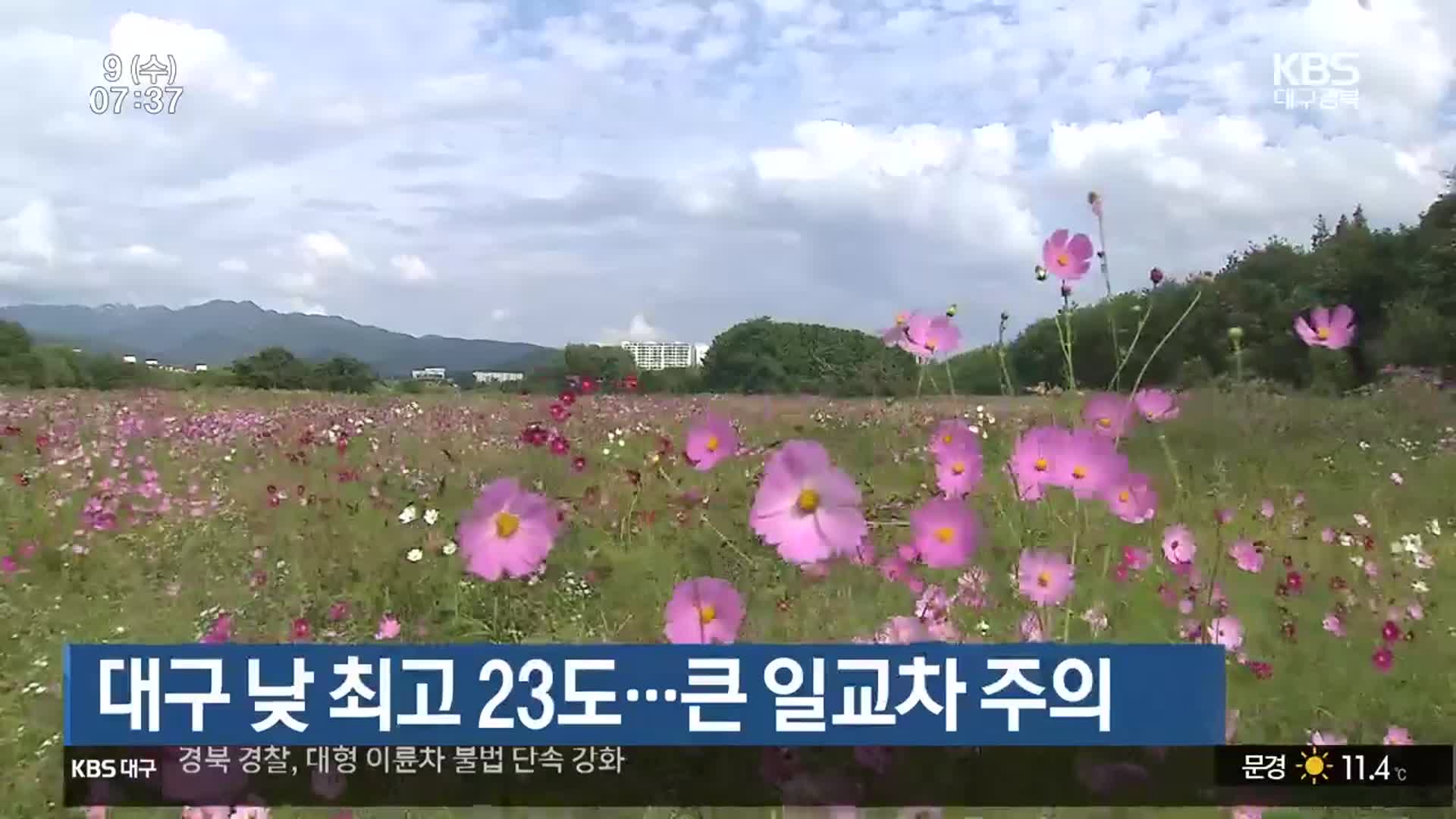 대구 낮 최고 23도…대구·경북 큰 일교차 주의