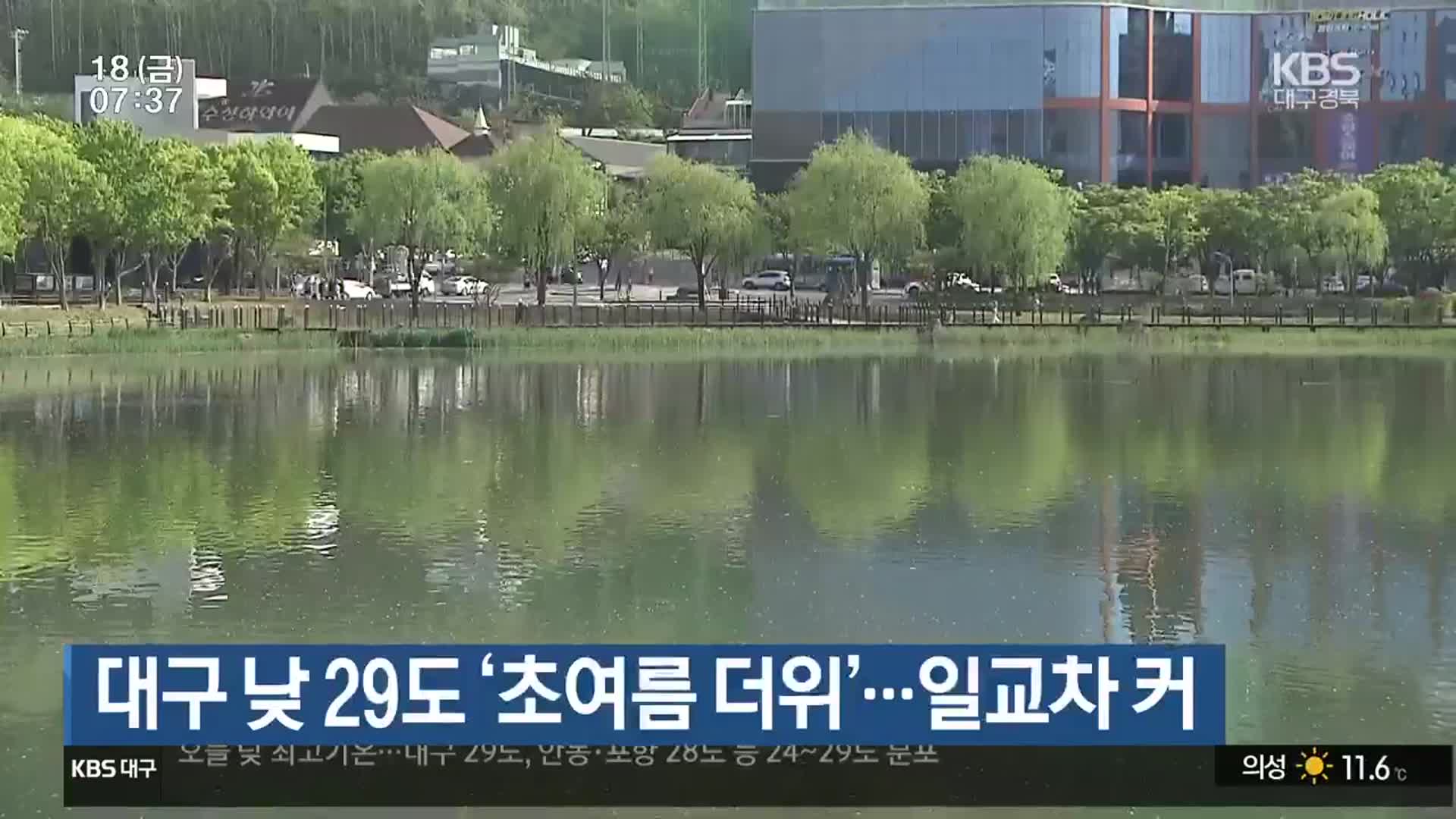 대구 낮 29도 ‘초여름 더위’…대구·경북 일교차 커