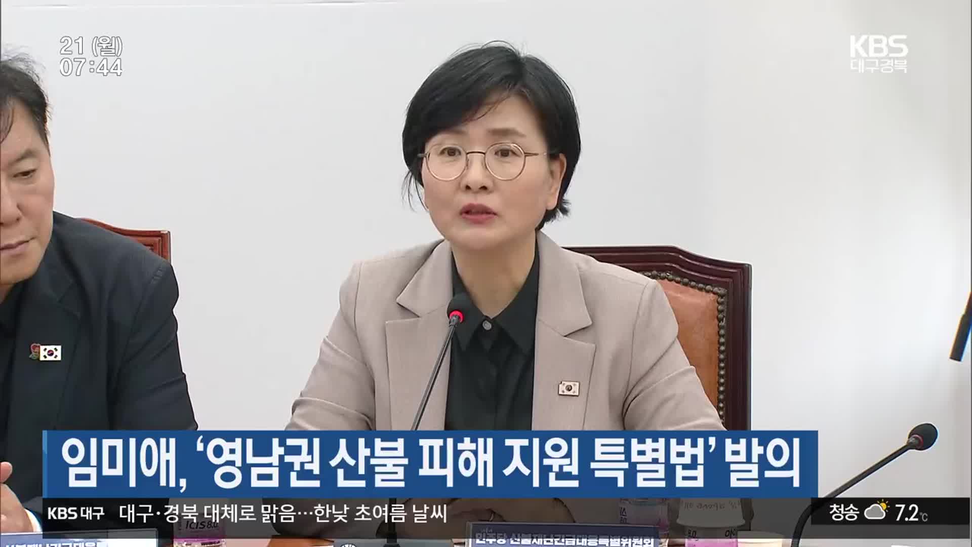 임미애, ‘영남권 산불 피해 지원 특별법’ 발의