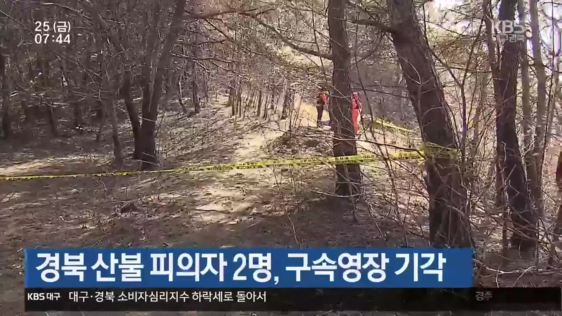 경북 산불 피의자 2명, 구속영장 기각