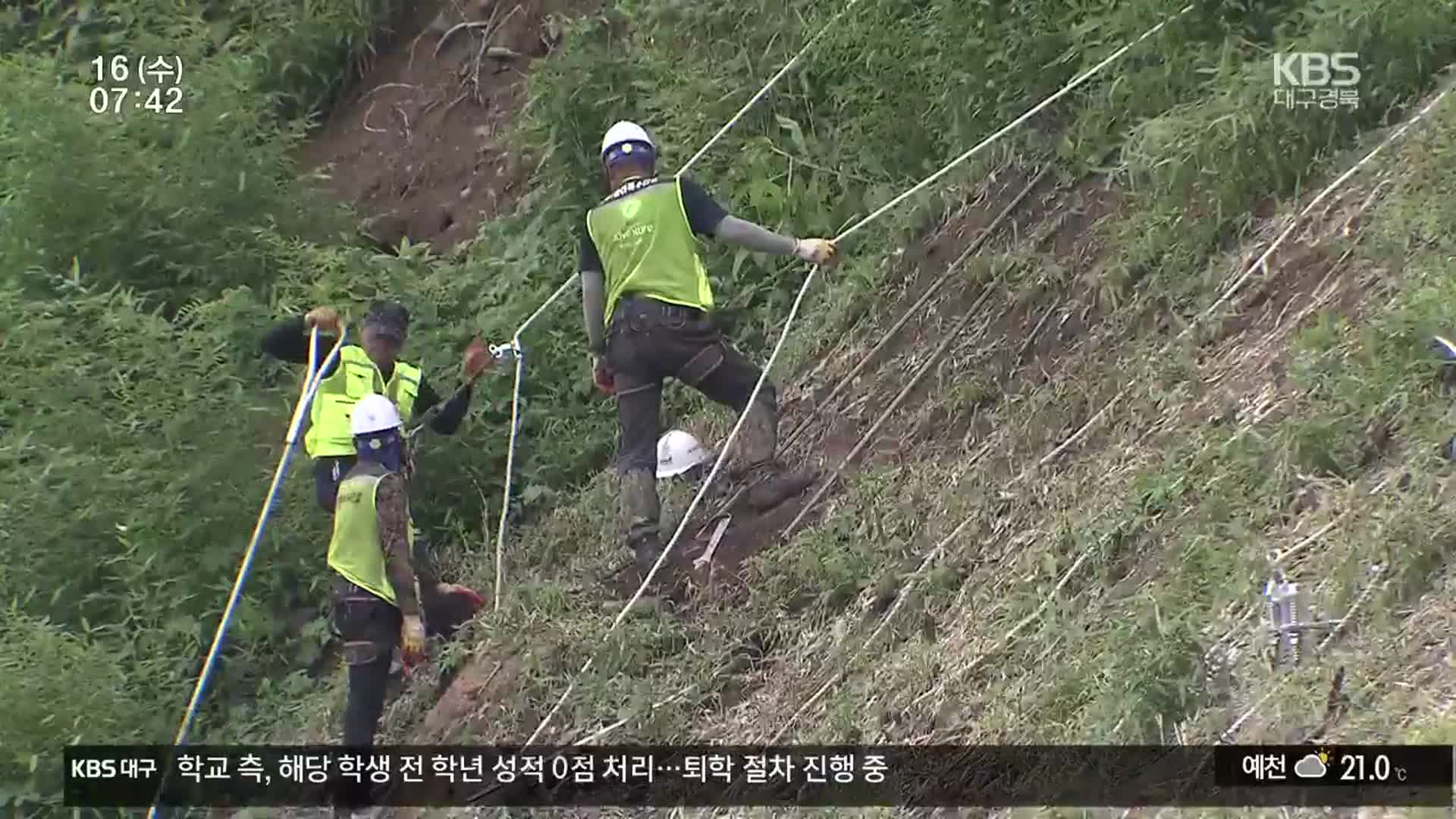 산불 피해 지역 산사태 걱정 여전…재해 예방 속도전