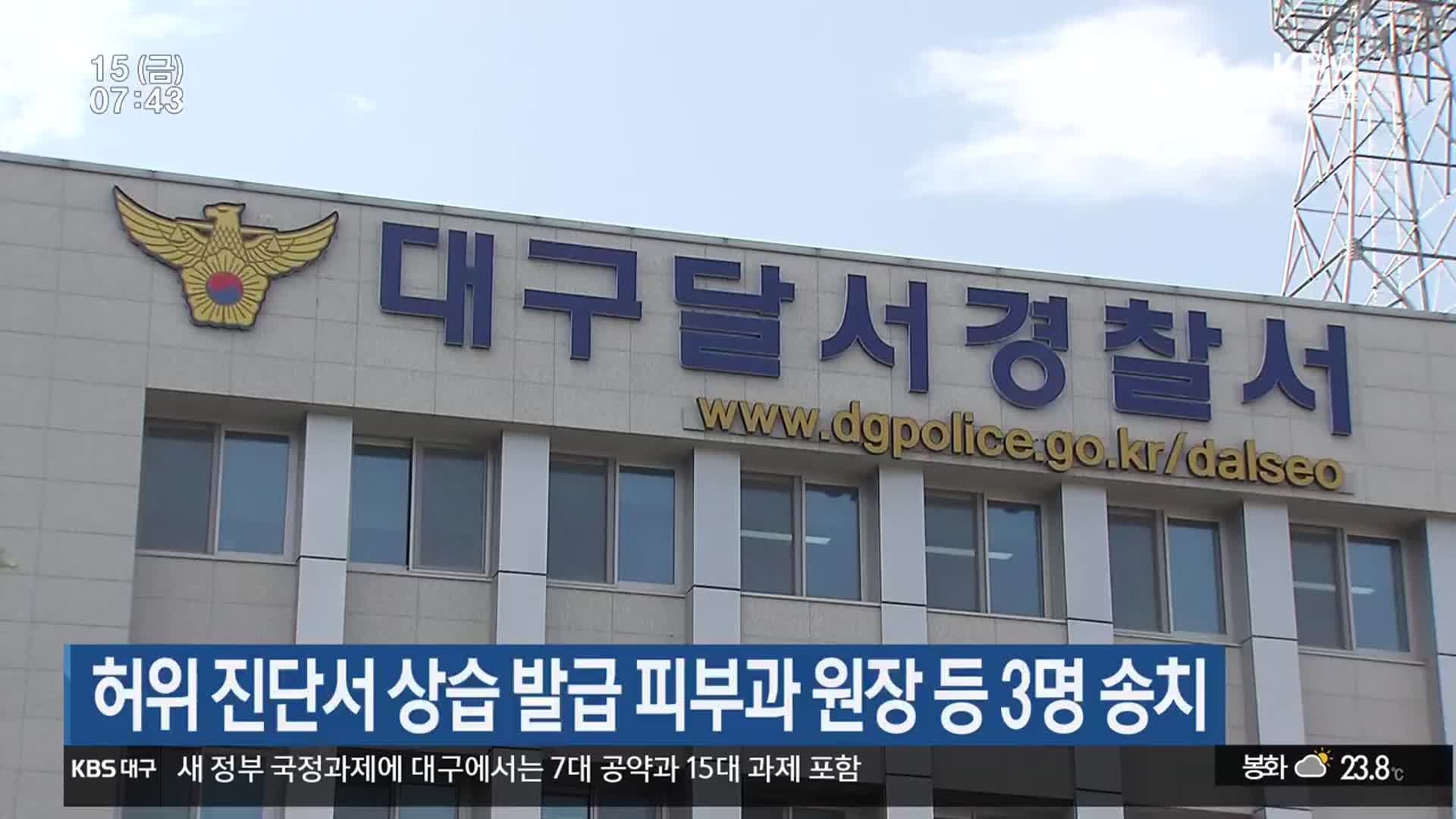 허위 진단서 상습 발급 피부과 원장 등 3명 송치