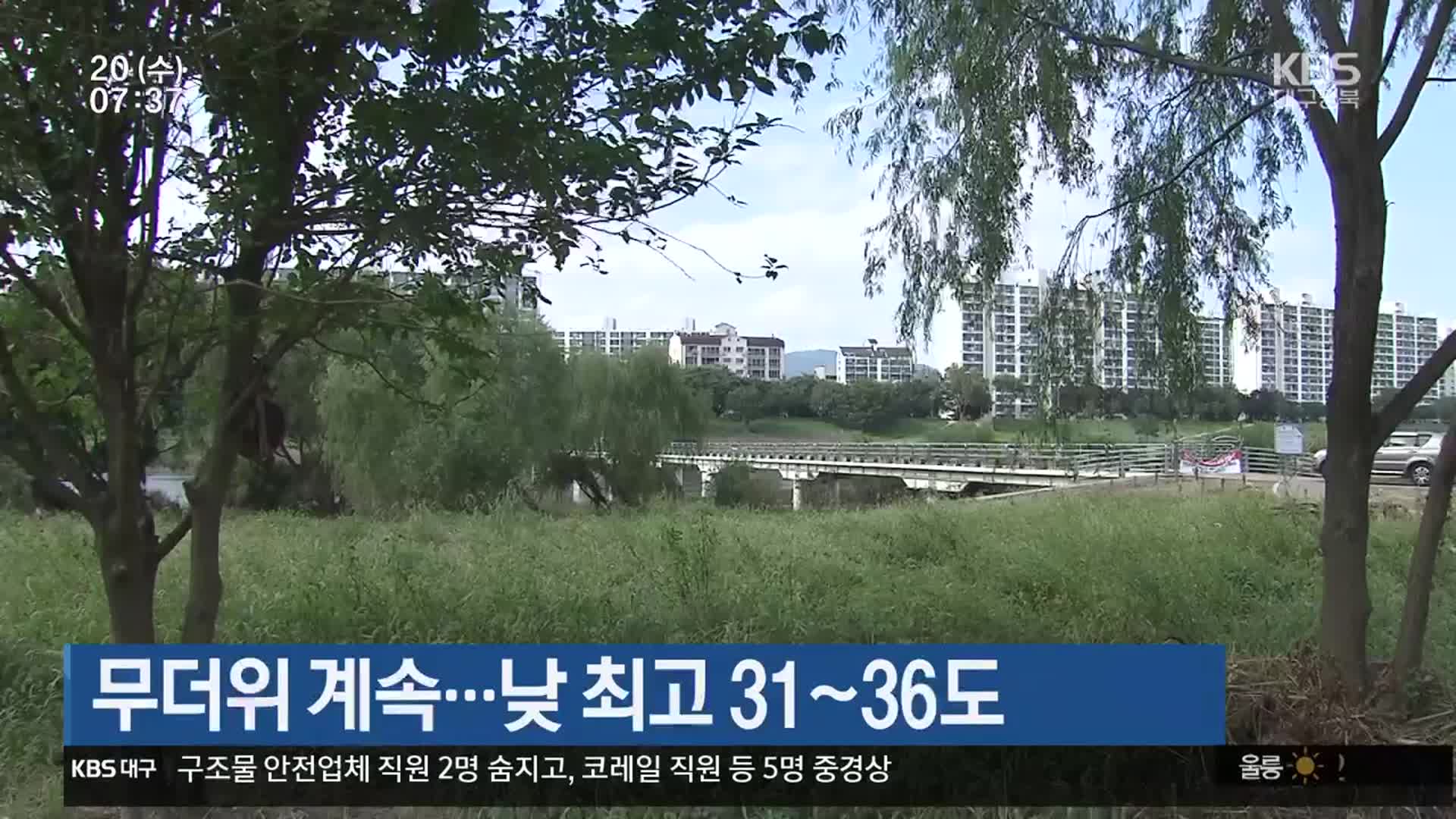 대구·경북 무더위 계속…낮 최고 31~36도