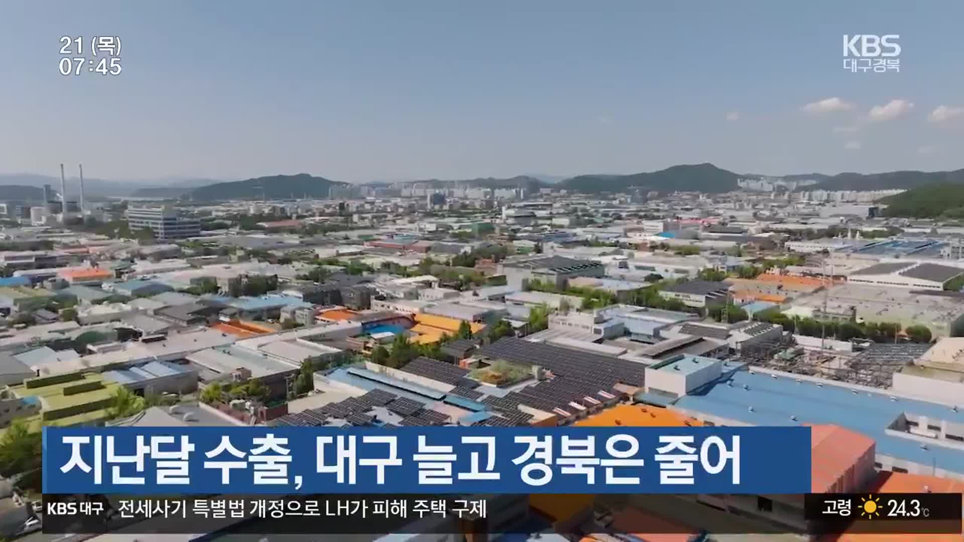지난달 수출, 대구 늘고 경북은 줄어