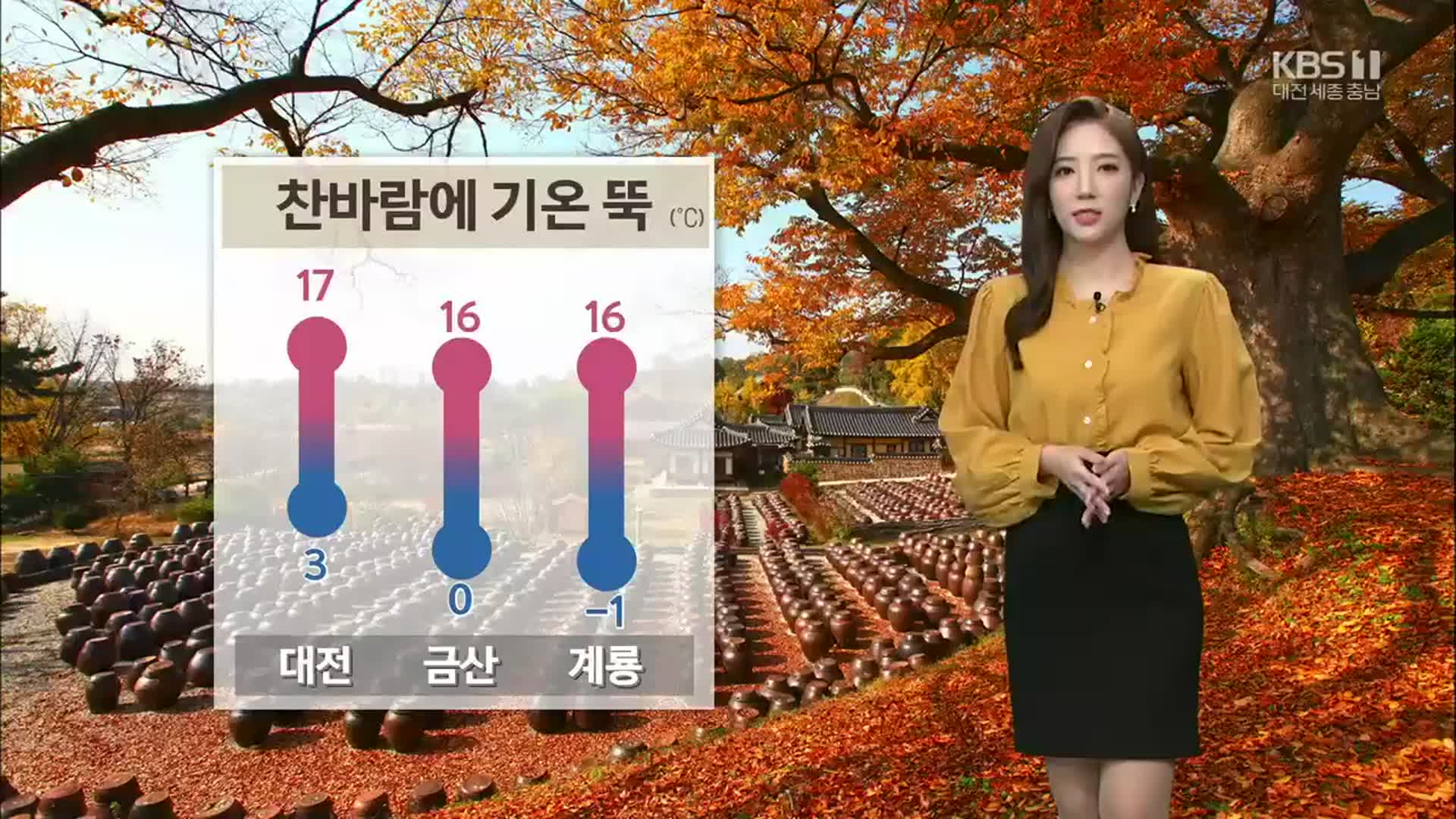 [날씨] 대전·세종·충남 내일 아침 찬바람 기온 ‘뚝’