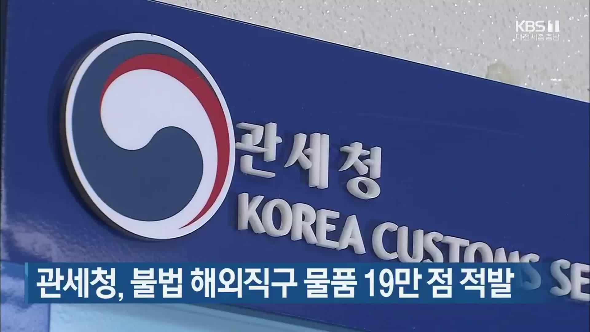 관세청, 불법 해외직구 물품 19만 점 적발