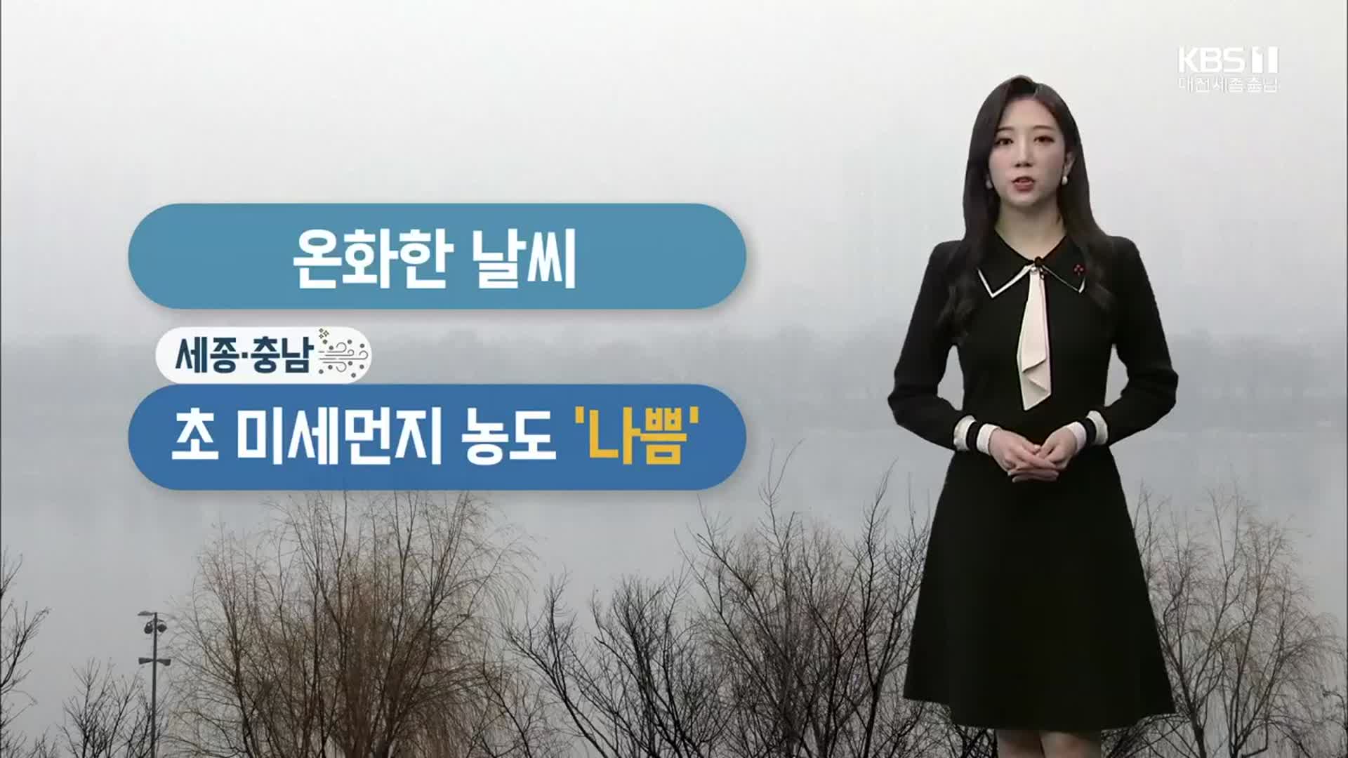 [날씨] 대전·세종·충남 온화한 날씨…초미세먼지 ’나쁨'