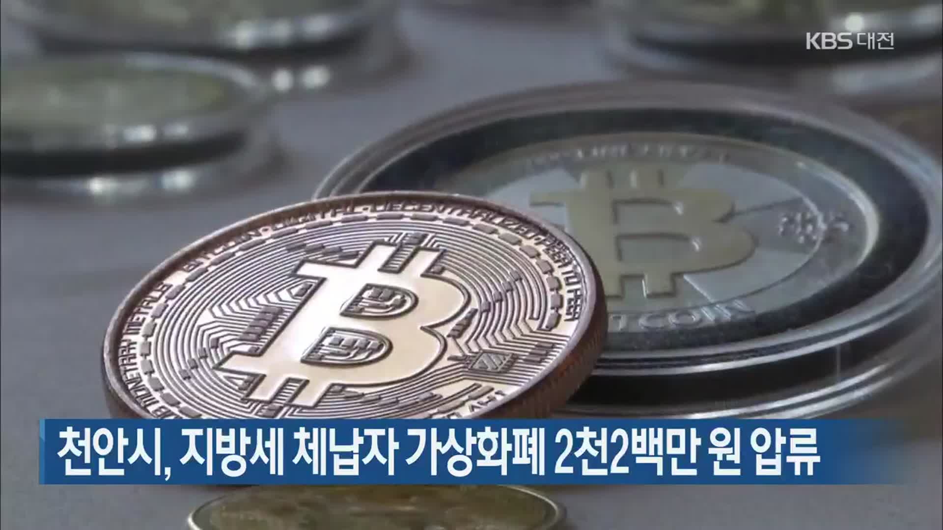 천안시, 지방세 체납자 가상화폐 2천2백만 원 압류
