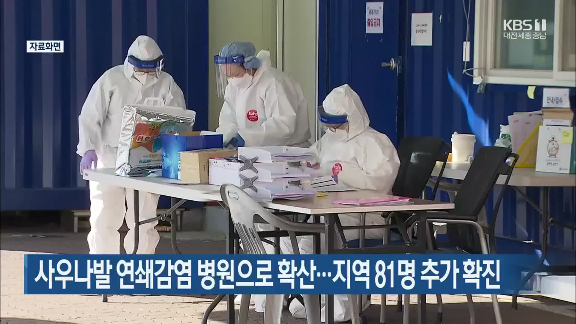 사우나발 연쇄감염 병원으로 확산…대전·세종·충남 81명 추가 확진