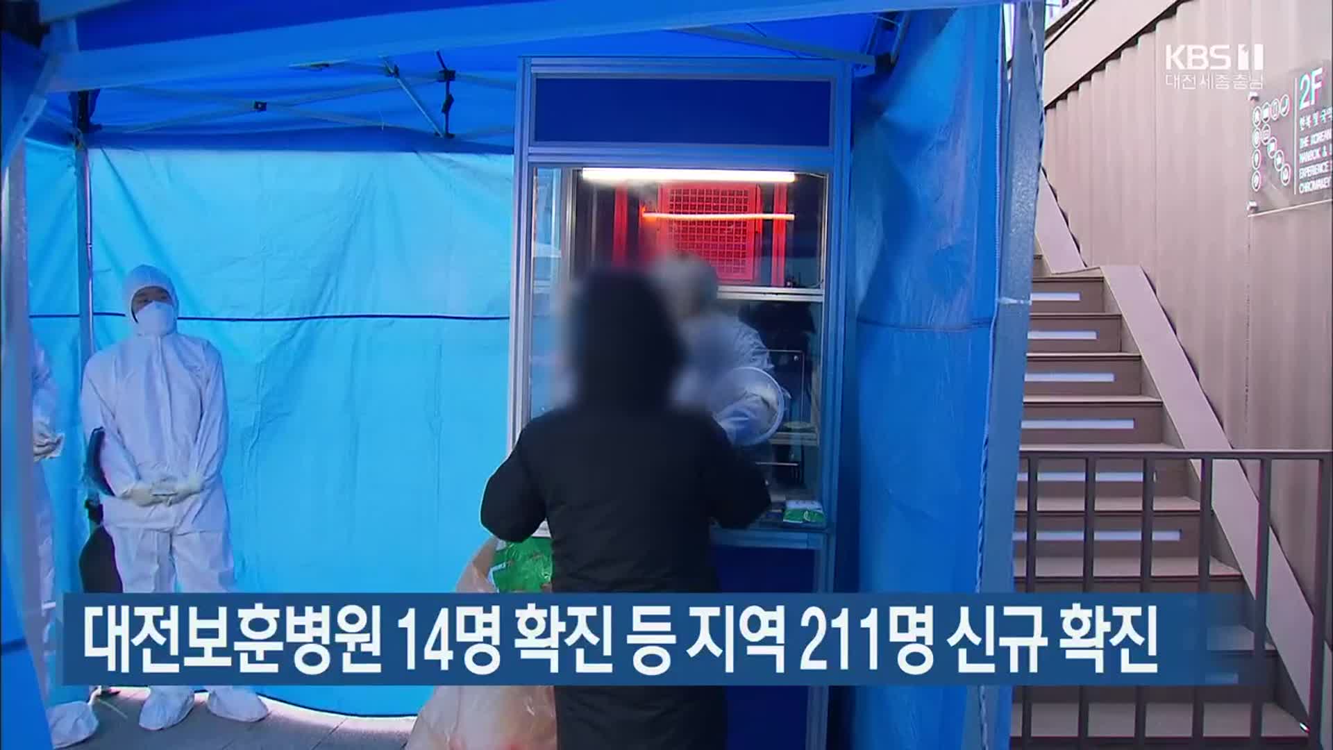 대전보훈병원 14명 확진 등 지역 211명 신규 확진