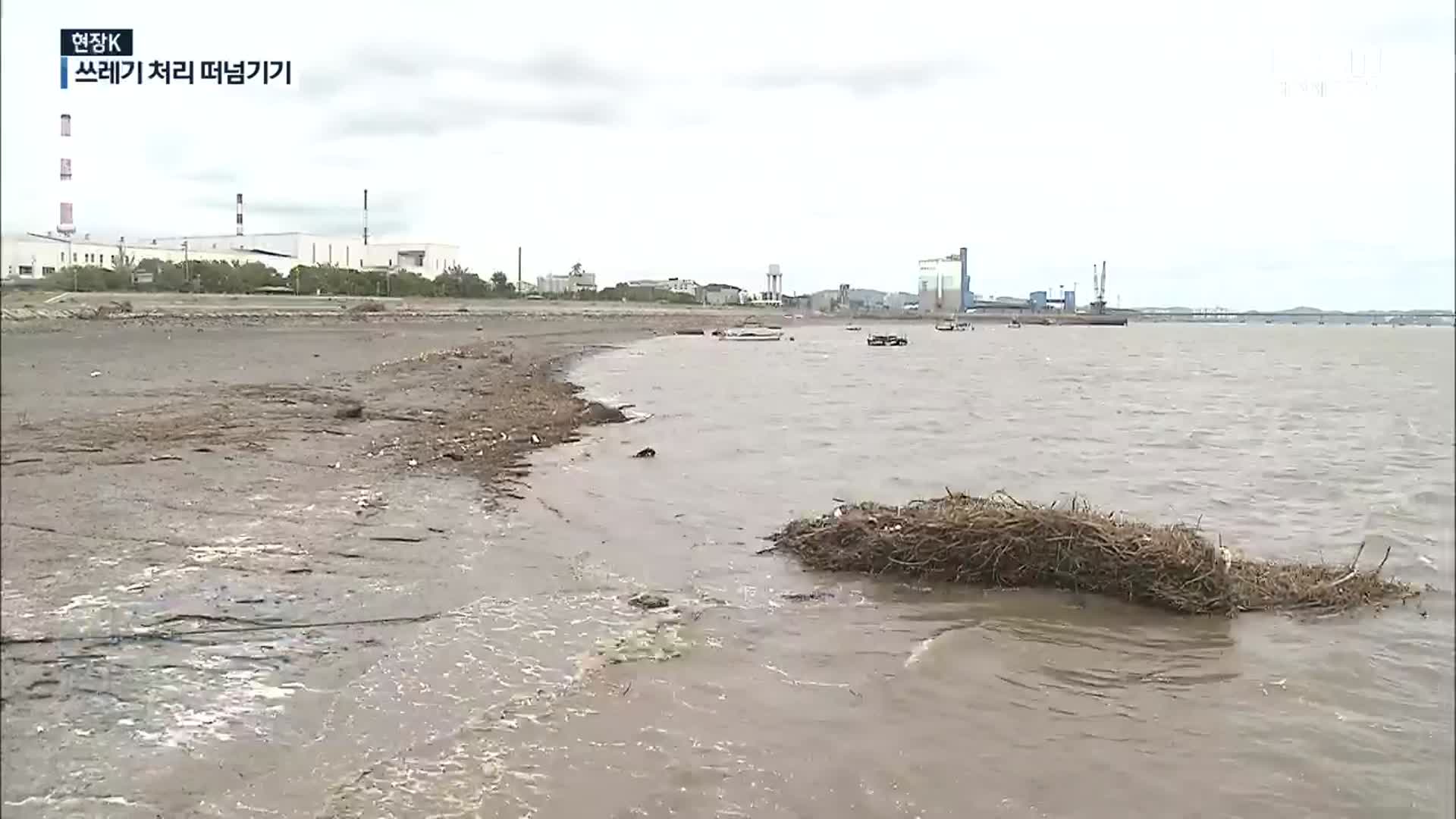 [현장K] 부유쓰레기 책임 떠밀기…금강 하구 환경오염 반복