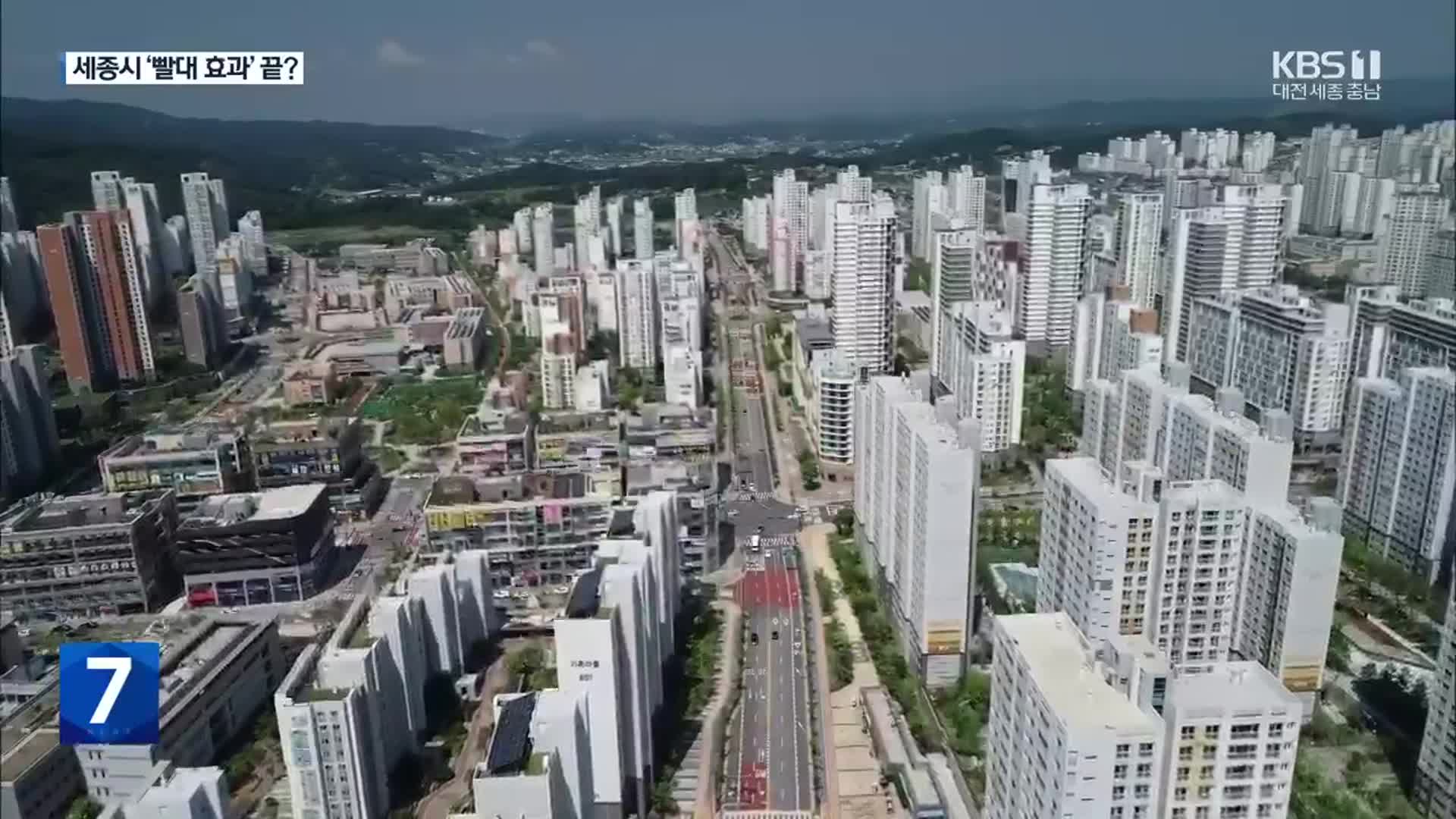 대전 인구 감소세 둔화…“세종시 빨대효과 끝나나?”