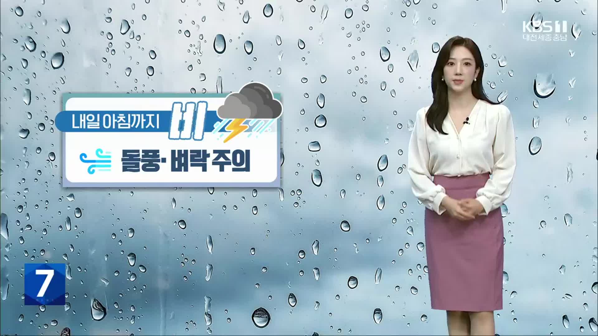 [날씨] 대전·세종·충남 내일 아침까지 요란한 가을비…최대 100mm↑