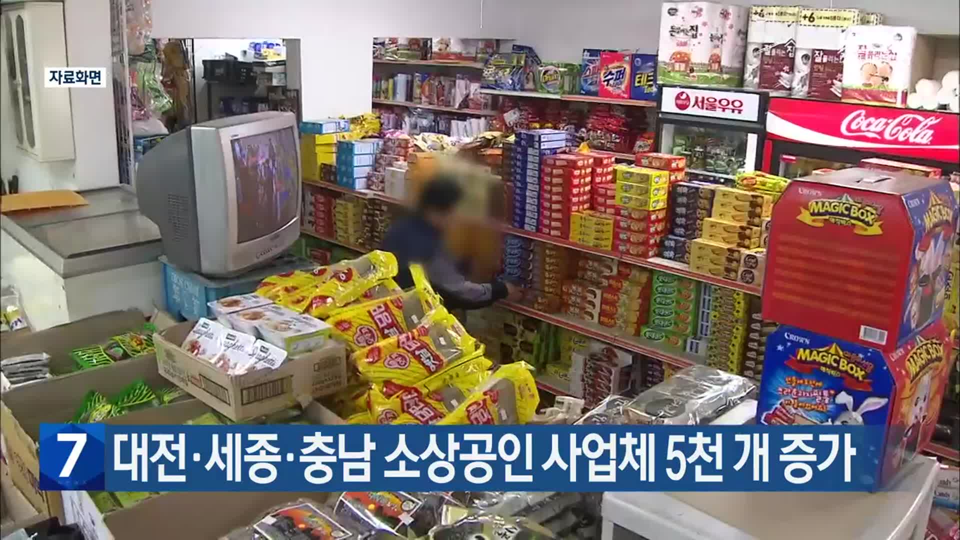 대전·세종·충남 소상공인 사업체 5천 개 증가