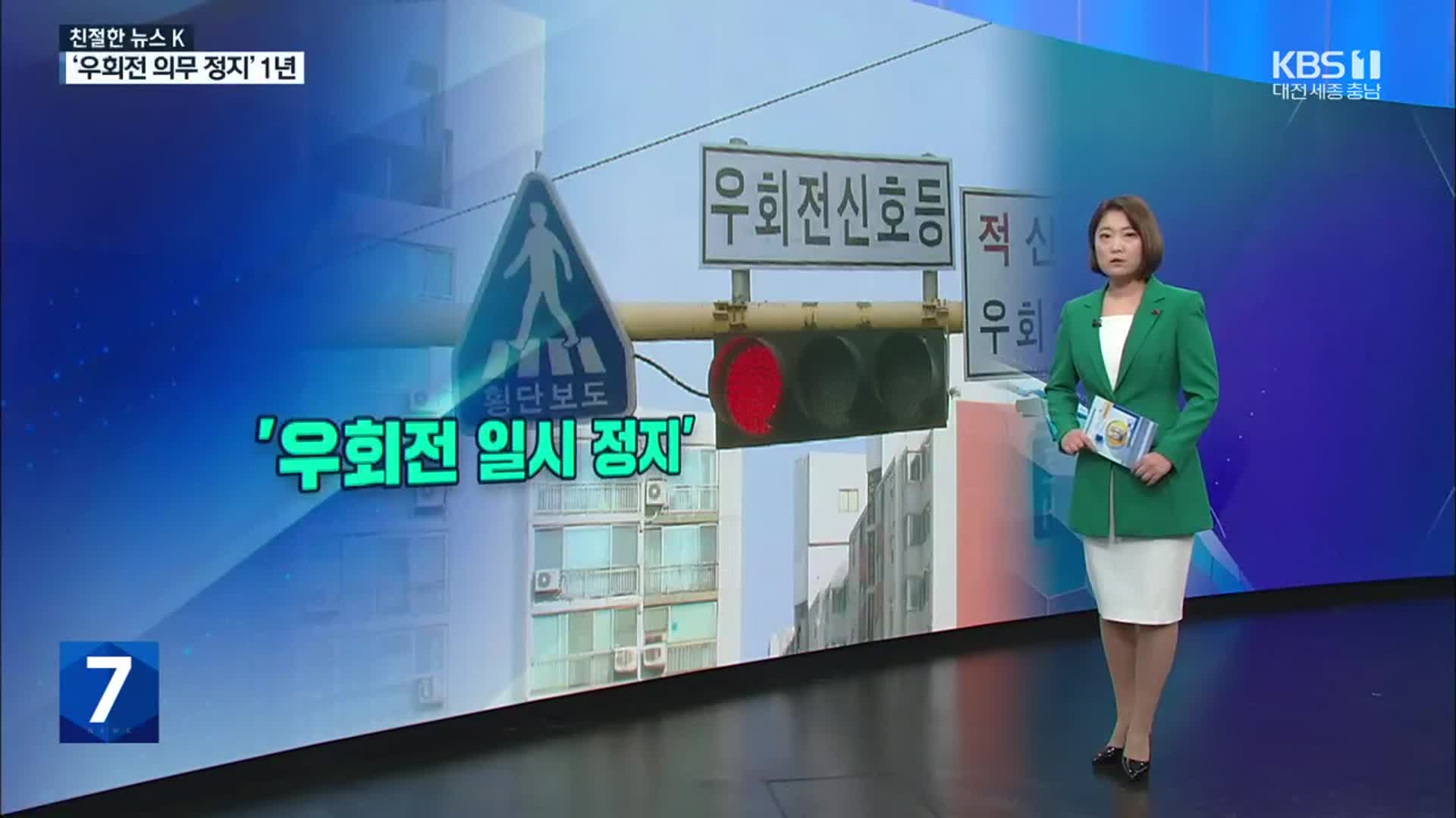 [친절한 뉴스K] ‘우회전 일시 정지’ 1년, 현장은?