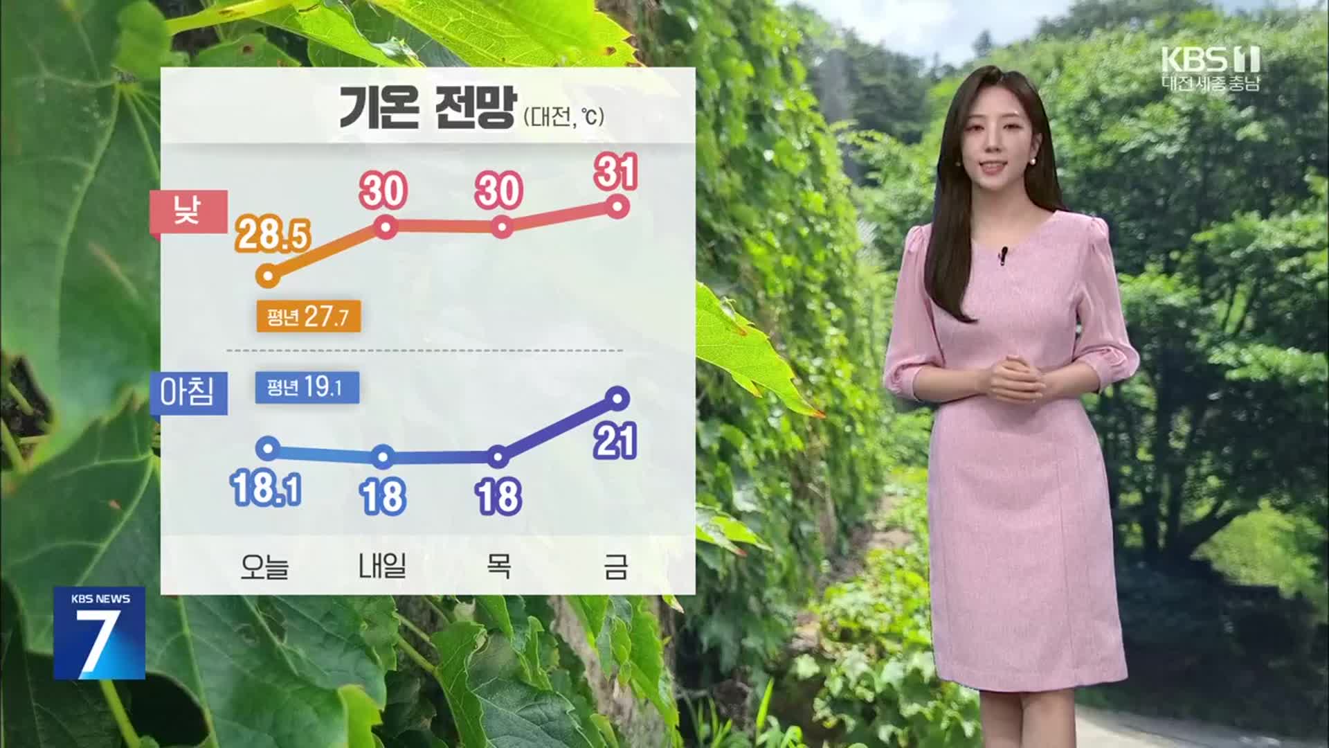 [날씨] 대전·세종·충남 내일 맑고 낮 더위…강한 자외선 주의