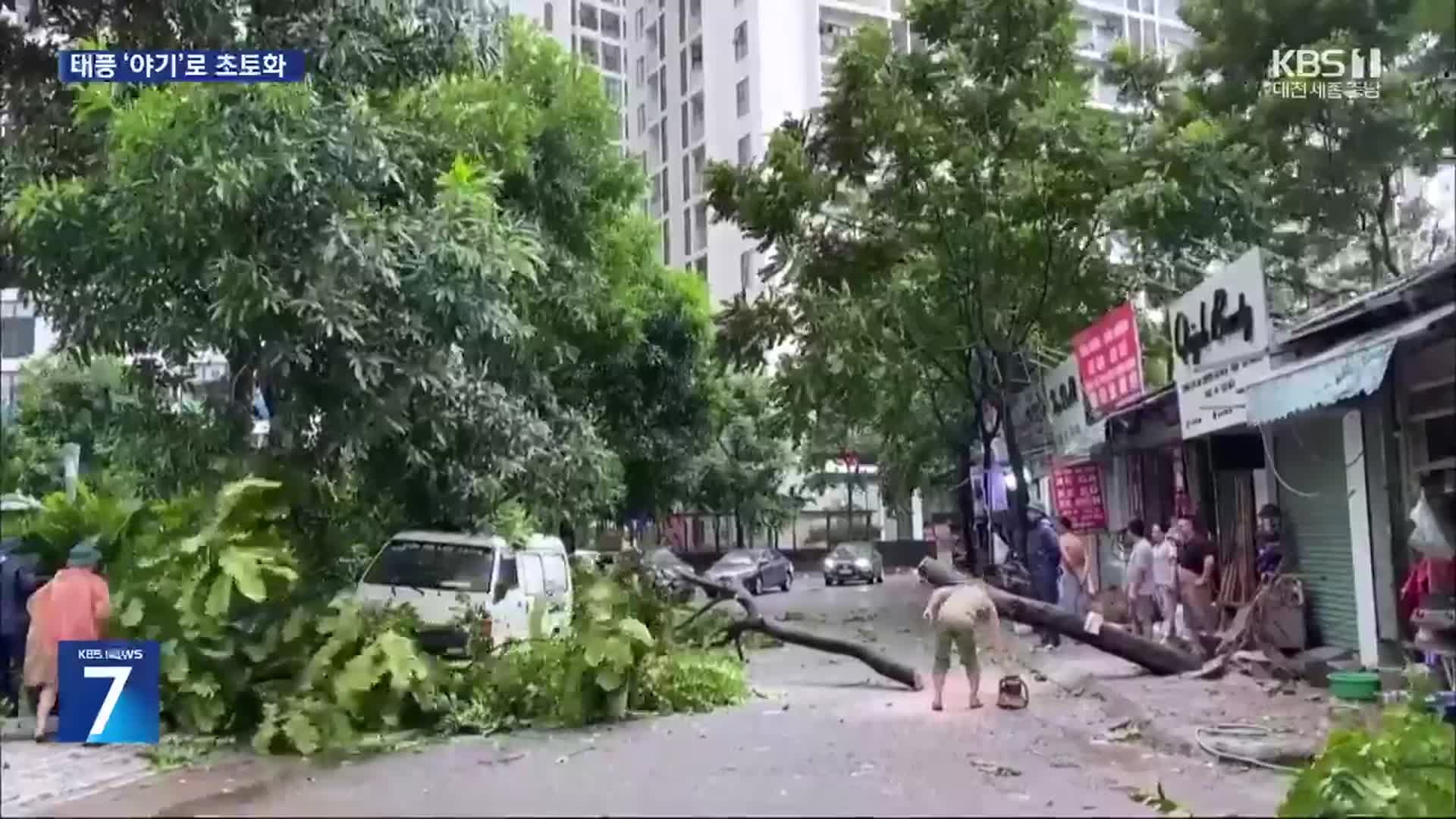 태풍 ‘야기’ 휩쓴 베트남…24명 사망·수백 명 부상