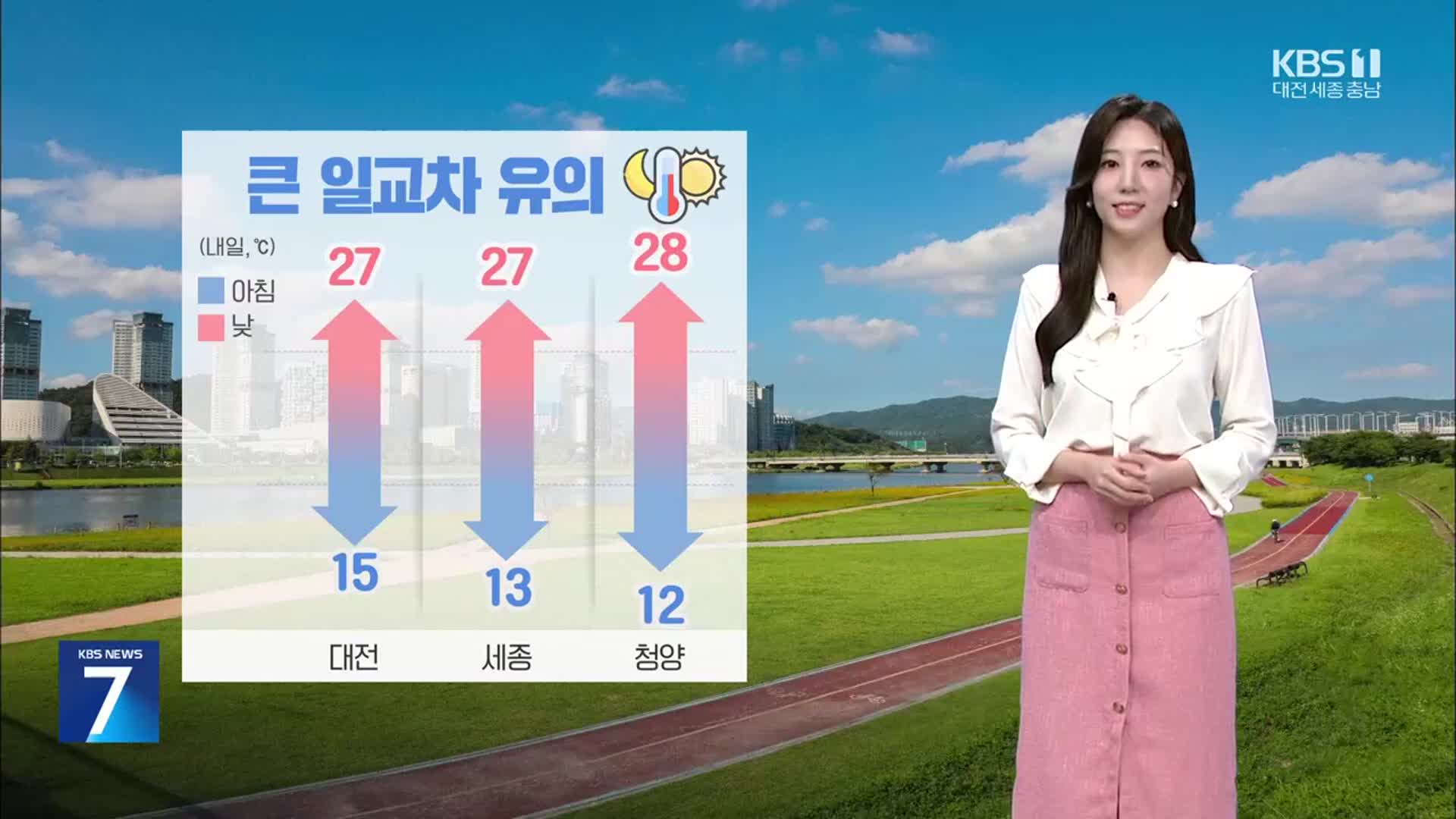 [날씨] 대전·세종·충남 내일도 쾌청한 가을…큰 일교차 유의