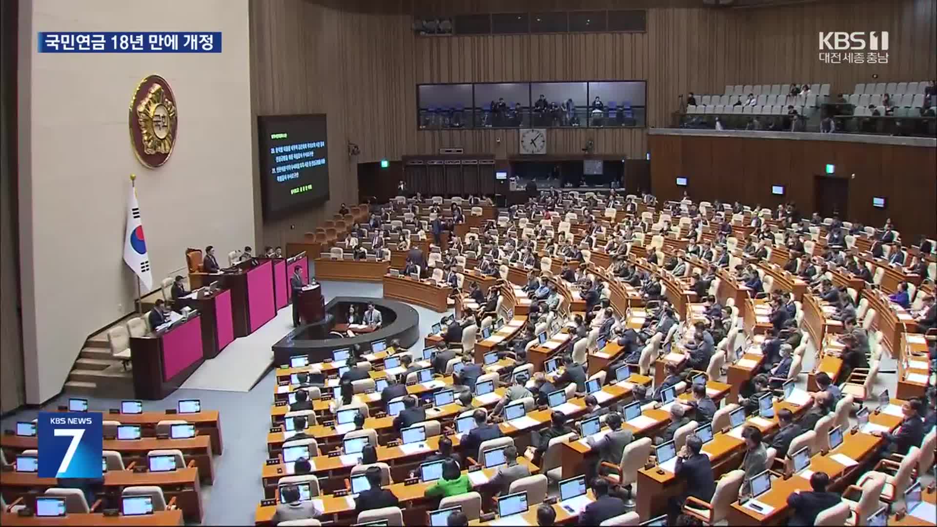 국민연금 개혁안 본회의 통과…민주당, “최상목 탄핵 절차 개시”