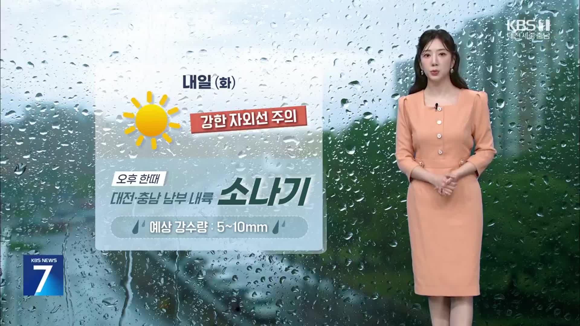 [날씨] 대전·세종·충남 내일 오후까지 충남권 남부 비 또는 소나기