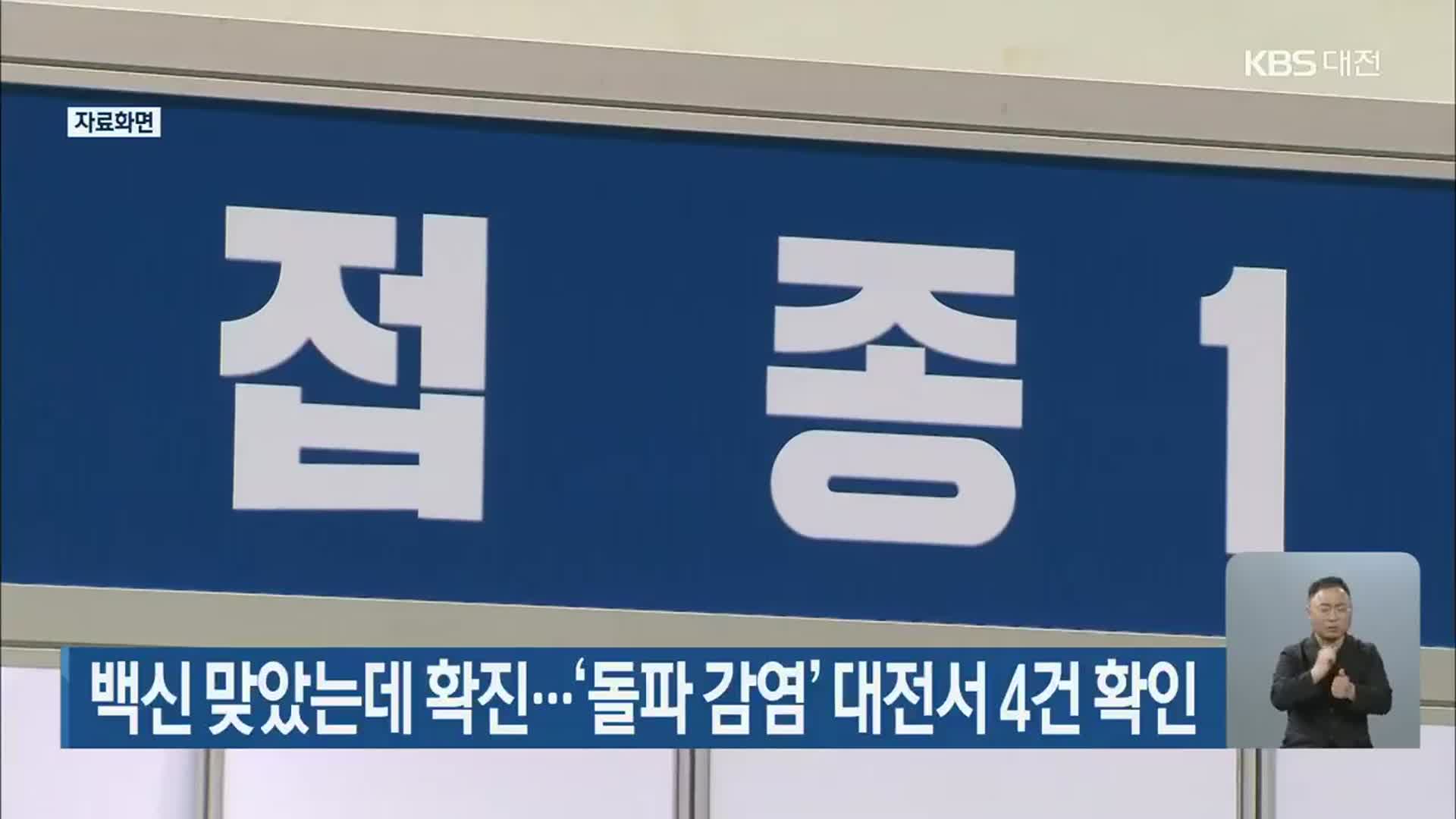 백신 맞았는데 확진…‘돌파 감염’ 대전서 4건 확인