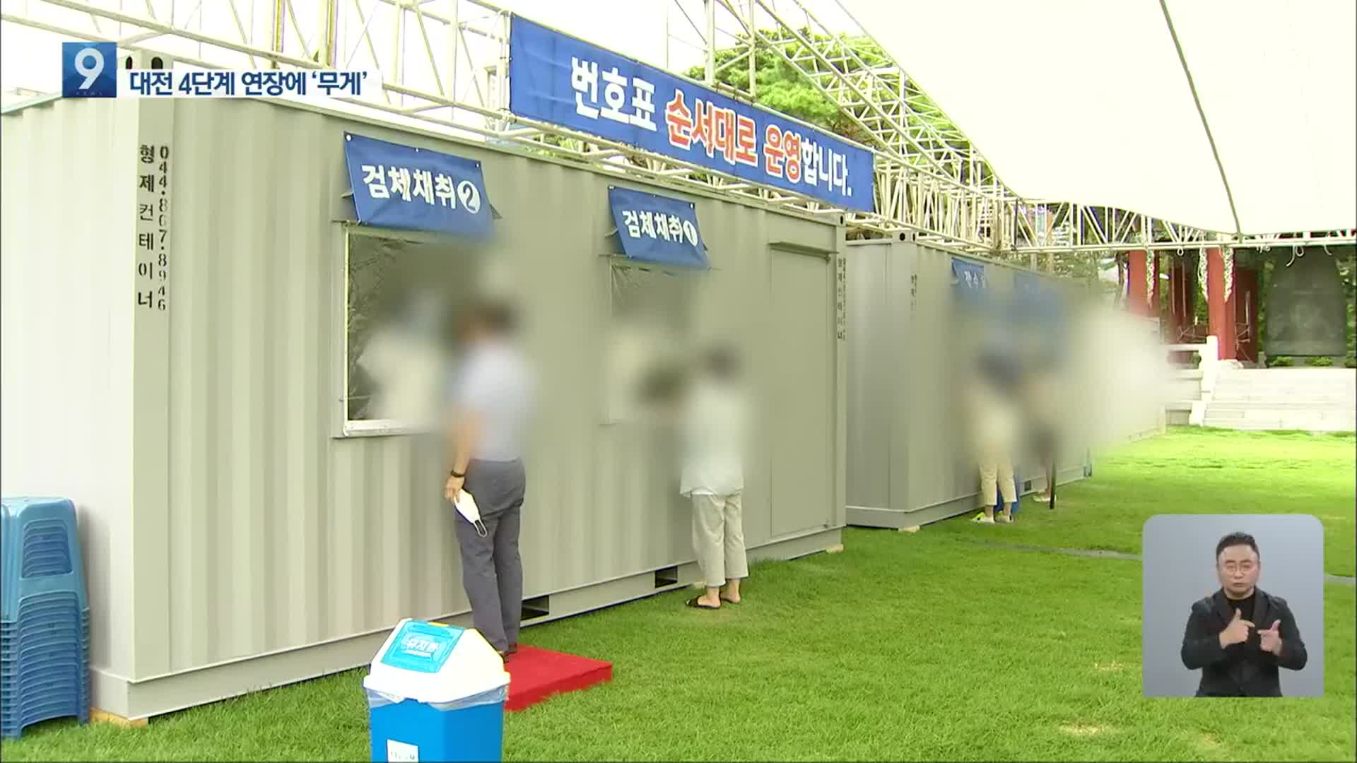 ‘연휴 끝’ 다시 확산세…대전 4단계 연장 ‘무게’