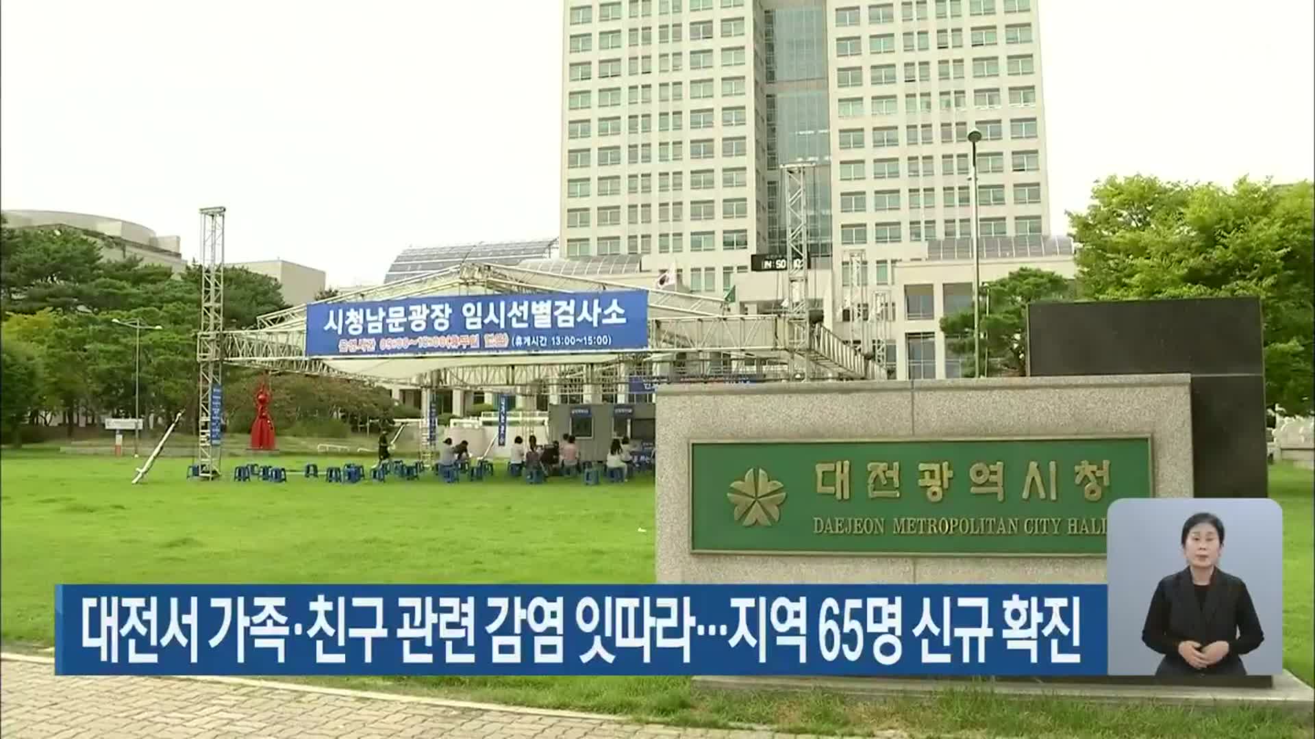 대전서 가족·친구 관련 감염 잇따라…지역 65명 신규 확진