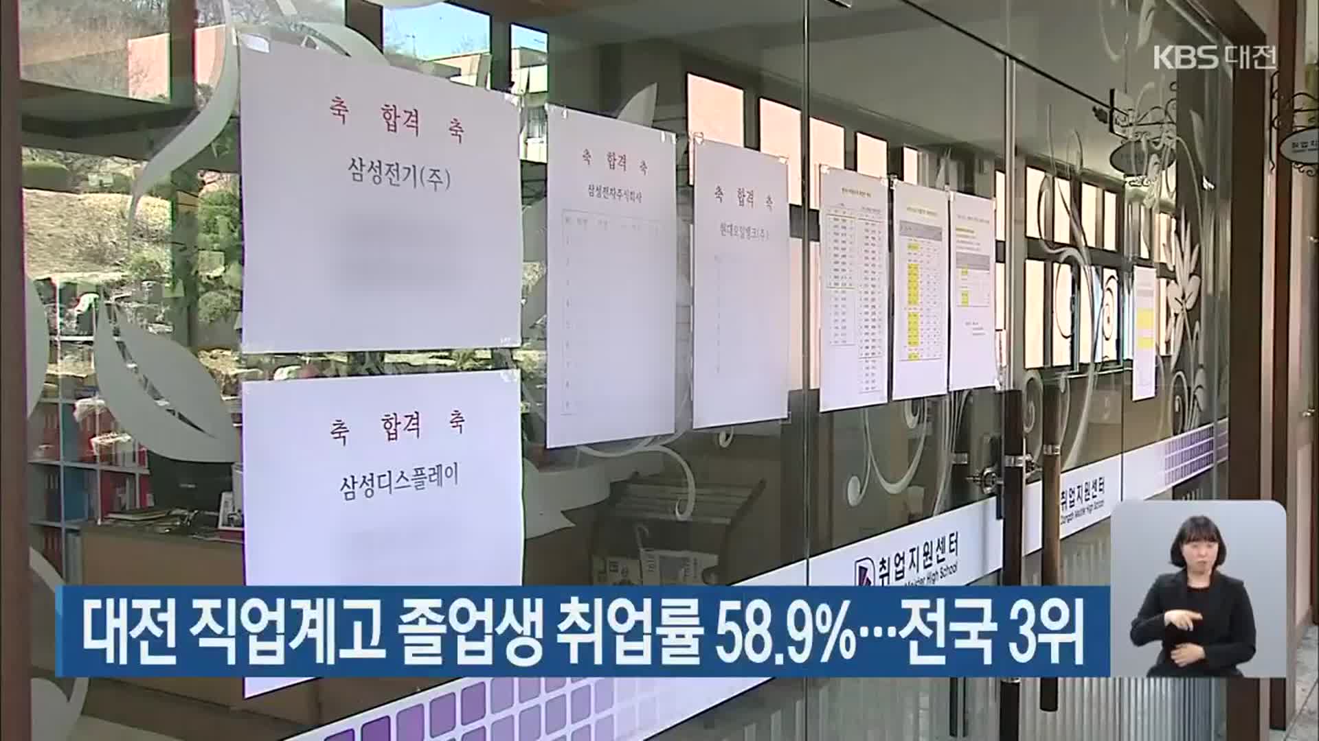 대전 직업계고 졸업생 취업률 58.9%…전국 3위