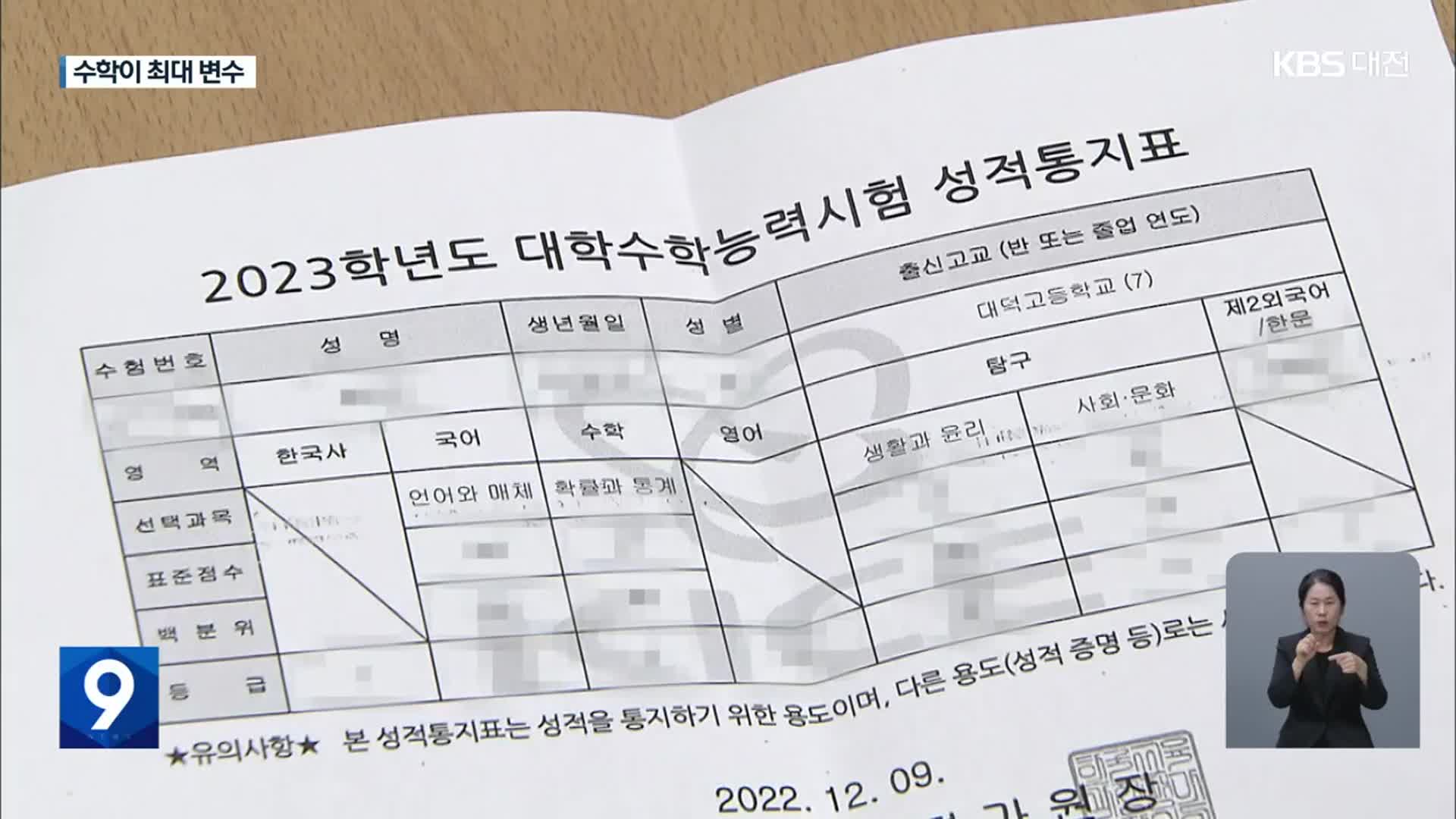 수능성적표 배부…“과목별 가중치 면밀히 따져야”