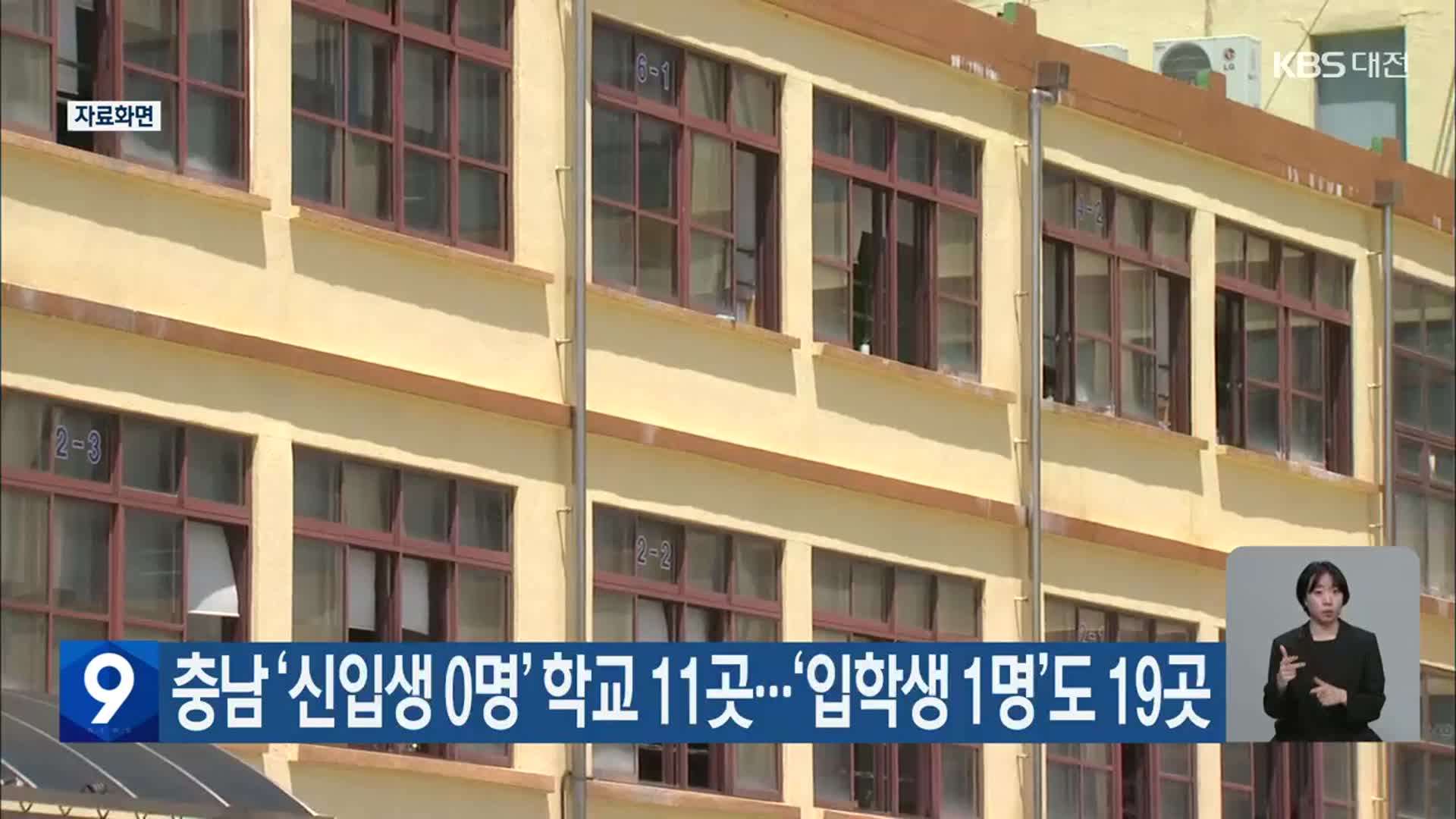 충남 ‘신입생 0명’ 학교 11곳…‘입학생 1명’도 19곳