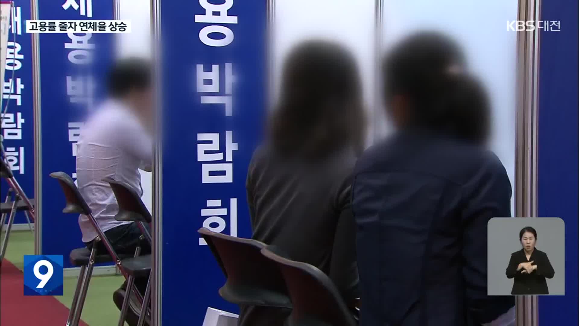 청년 고용률 하락…신용대출 연체율 상승