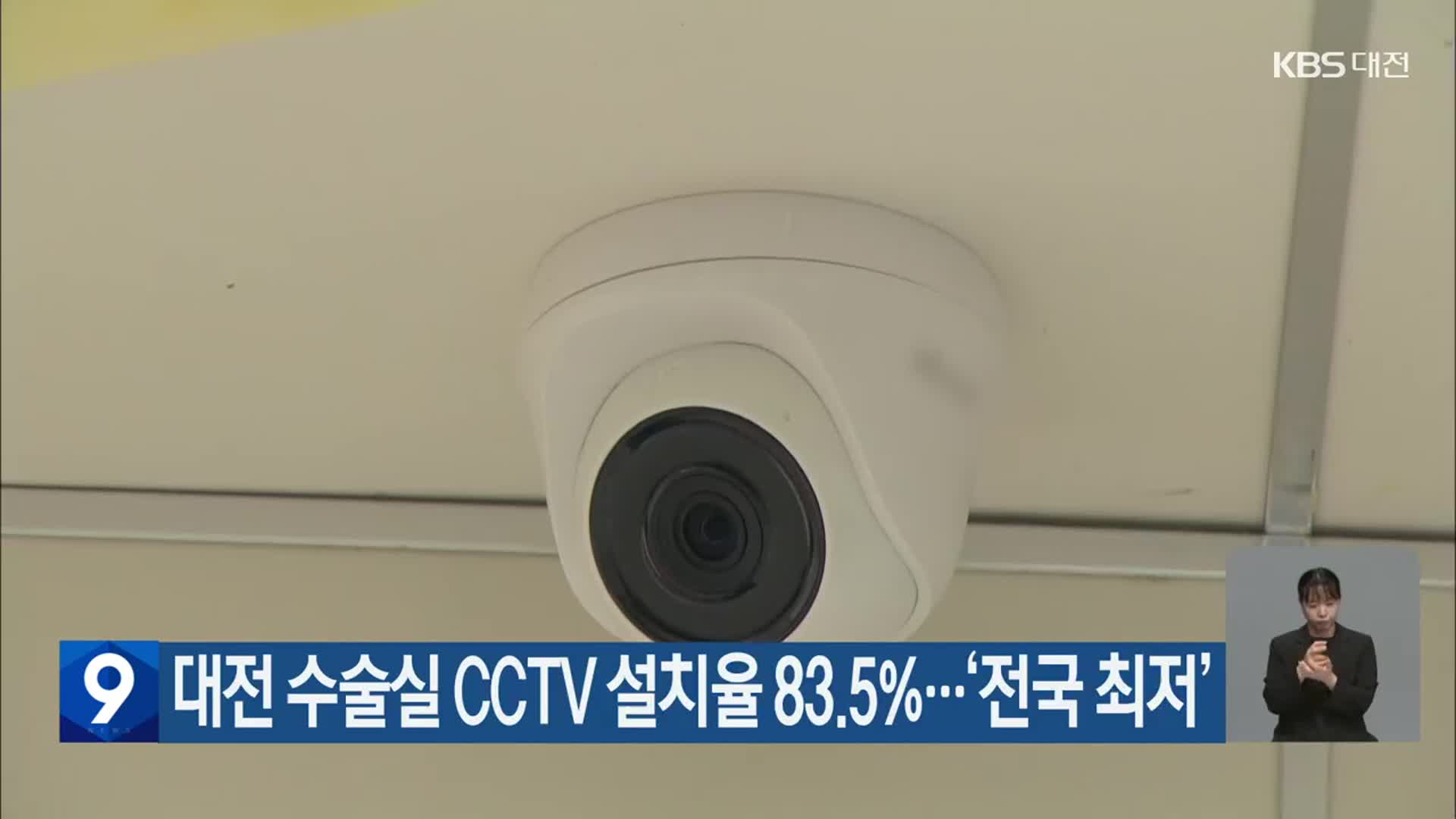 대전 수술실 CCTV 설치율 83.5%…‘전국 최저’