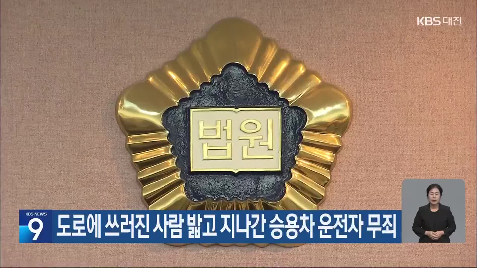 도로에 쓰러진 사람 밟고 지나간 승용차 운전자 무죄