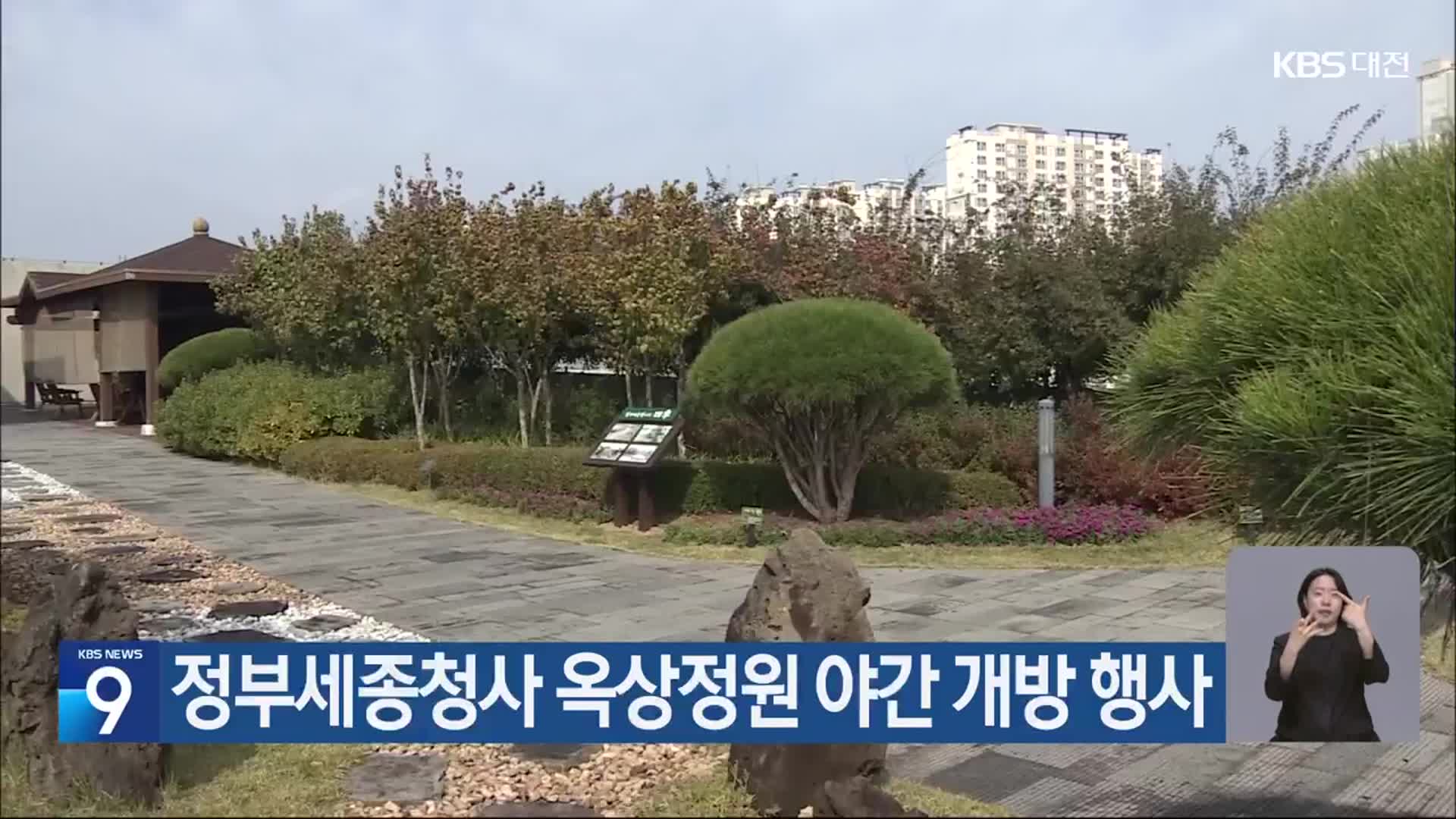 정부세종청사 옥상정원 야간 개방 행사