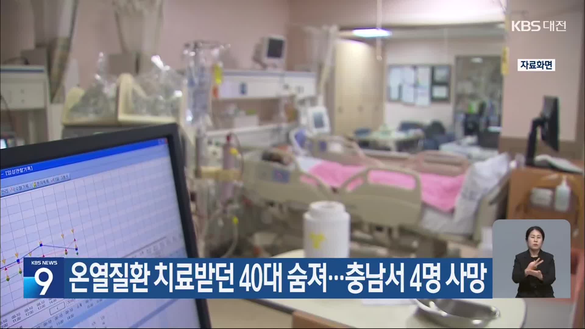 온열질환 치료받던 40대 숨져…충남서 4명 사망