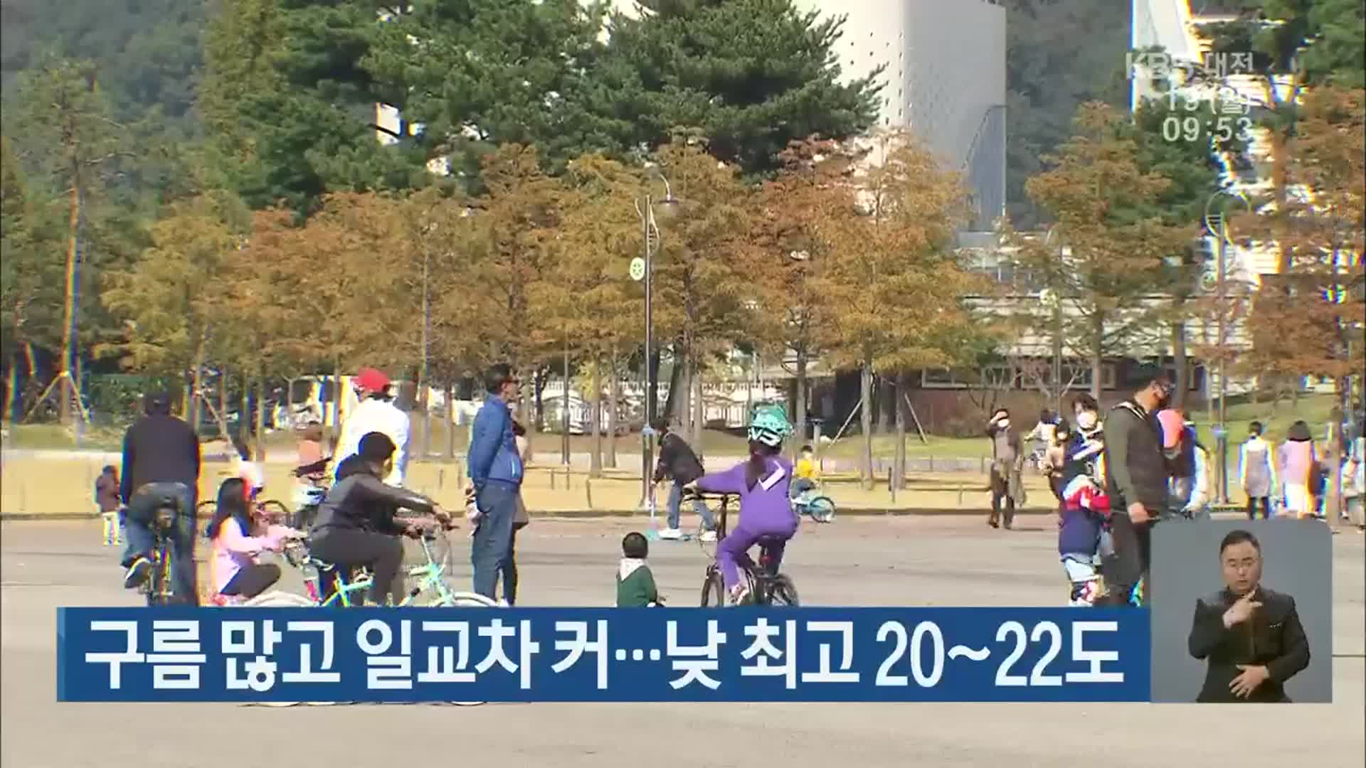  대전·세종·충남 구름 많고 일교차 커…낮 최고 20~22도
