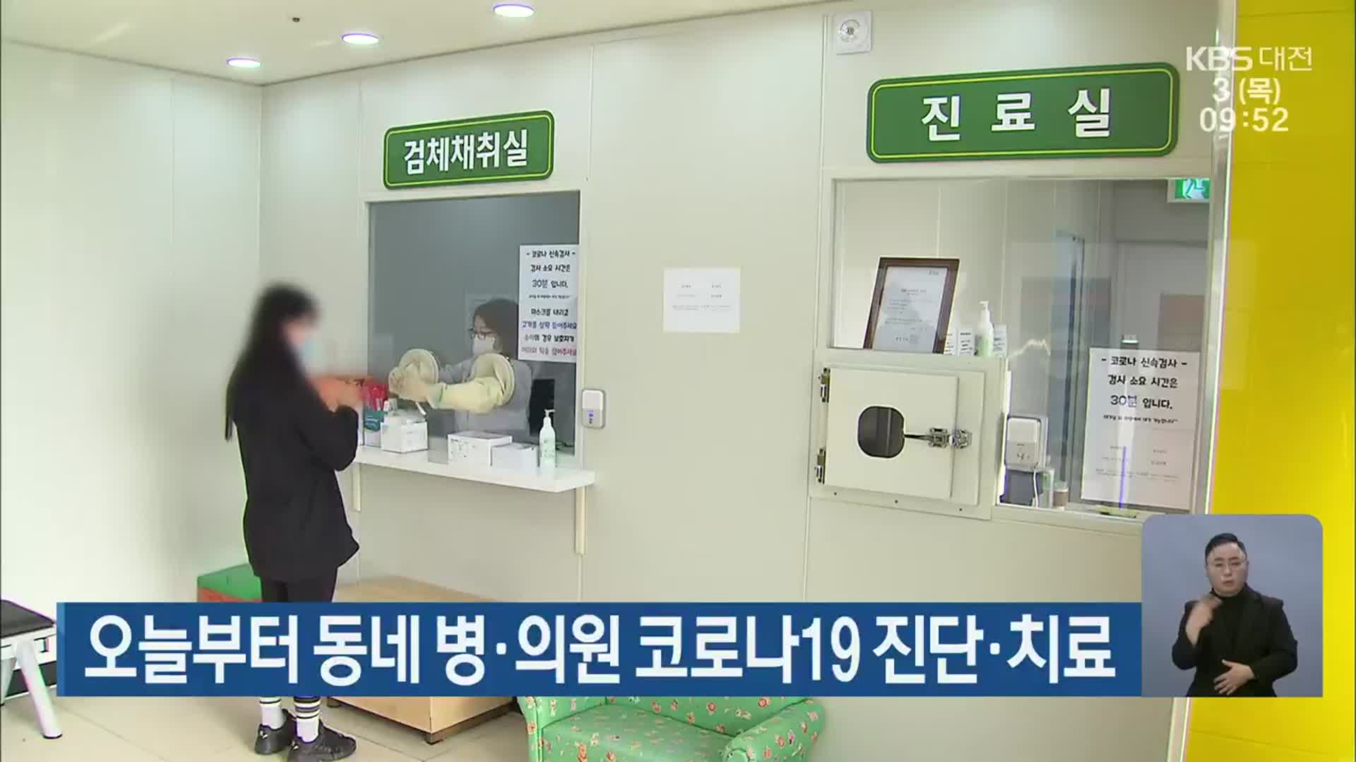오늘부터 동네 병·의원 코로나19 진단·치료
