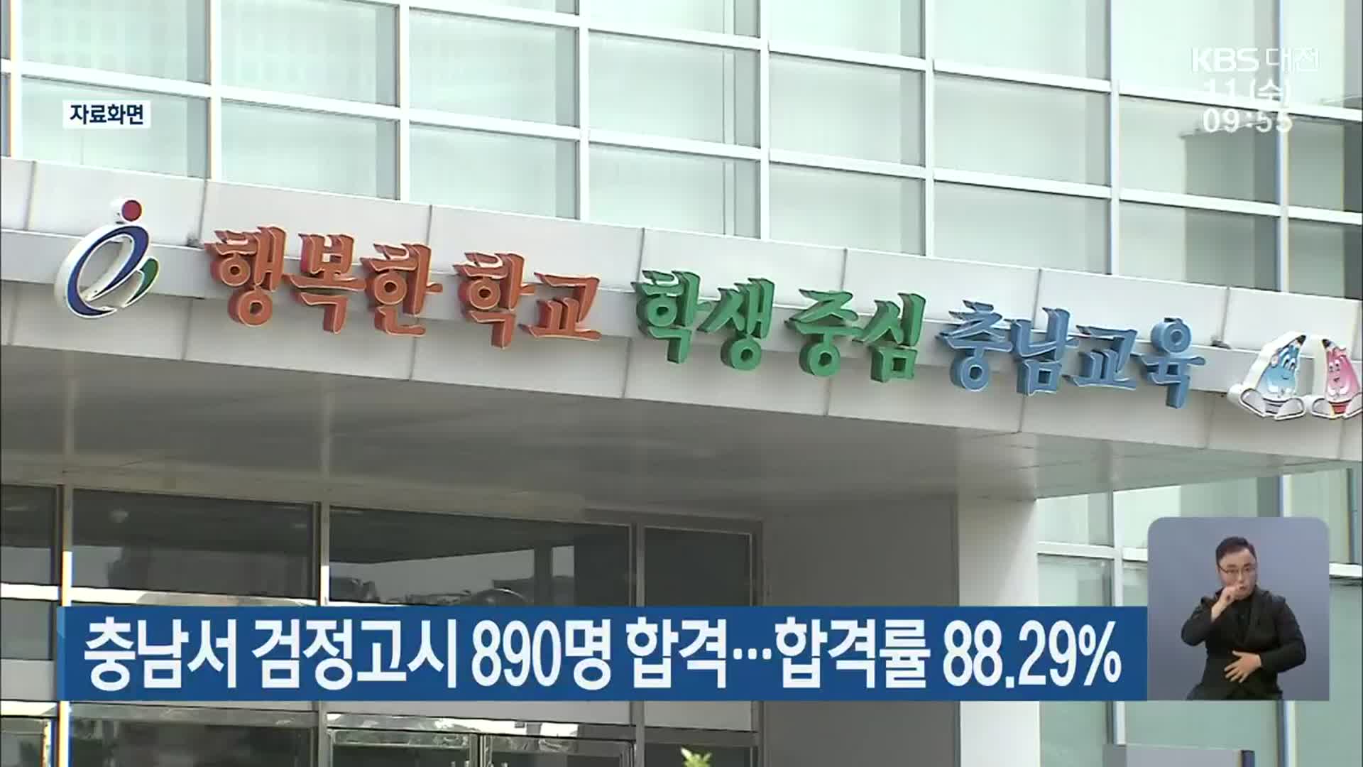 충남서 검정고시 890명 합격…합격률 88.29%