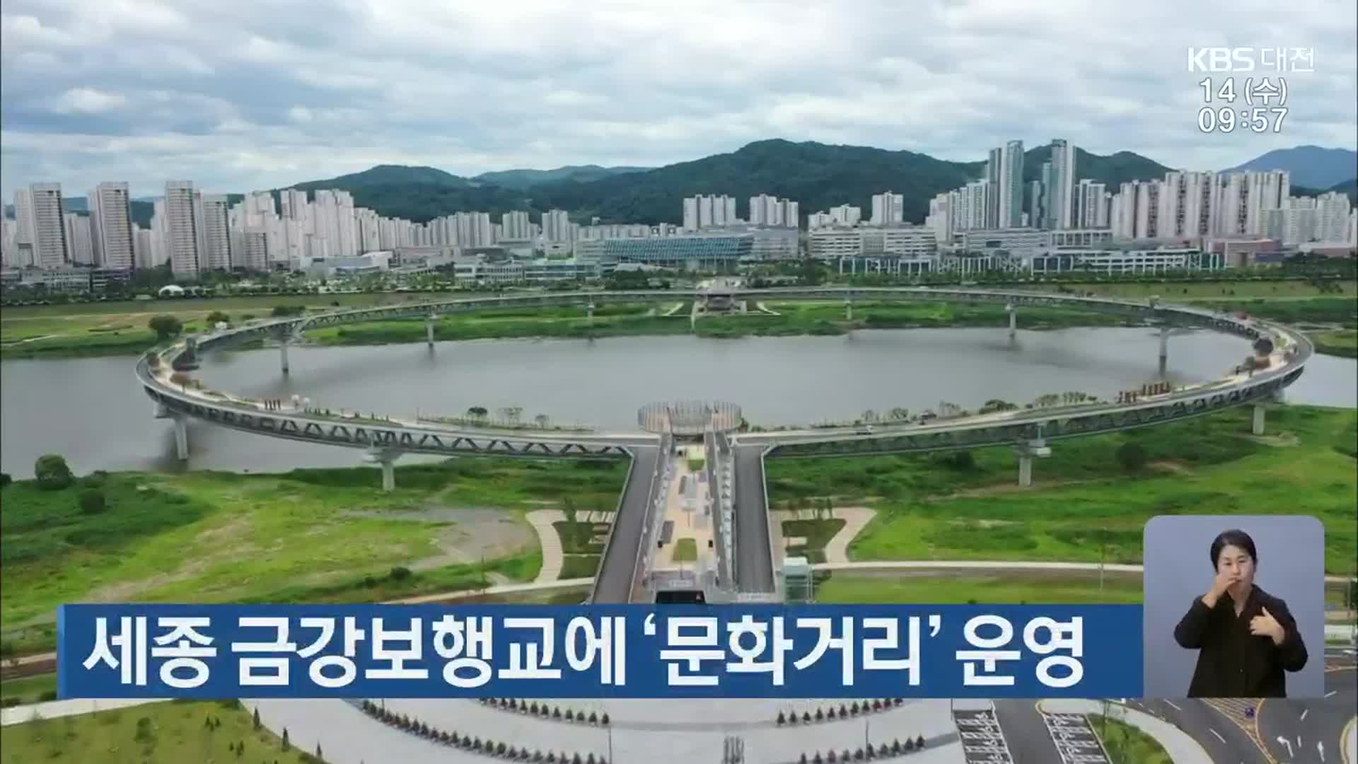 세종 금강보행교에 ‘문화거리’ 운영