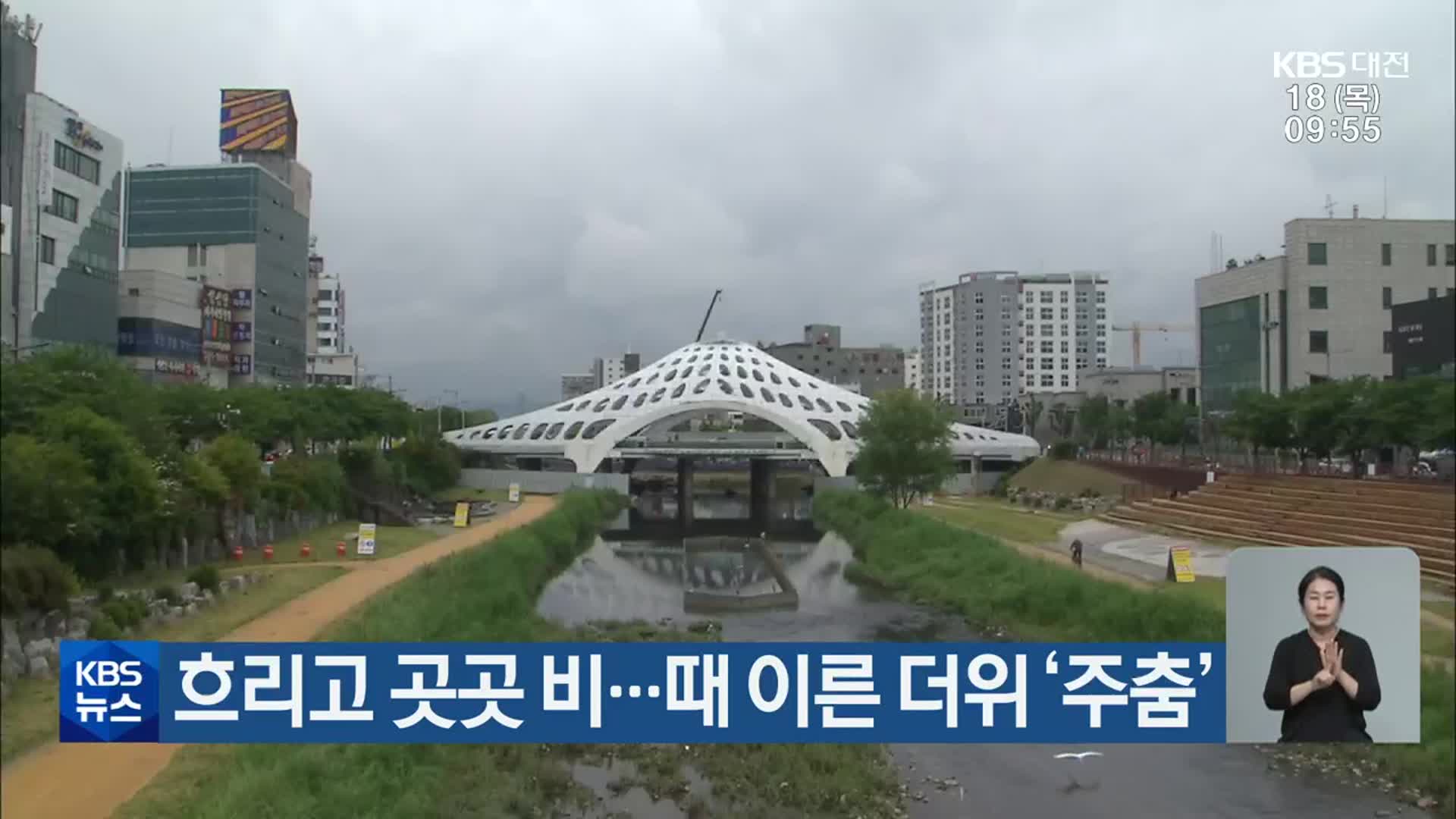 대전·세종·충남 흐리고 곳곳 비…때 이른 더위 ‘주춤’