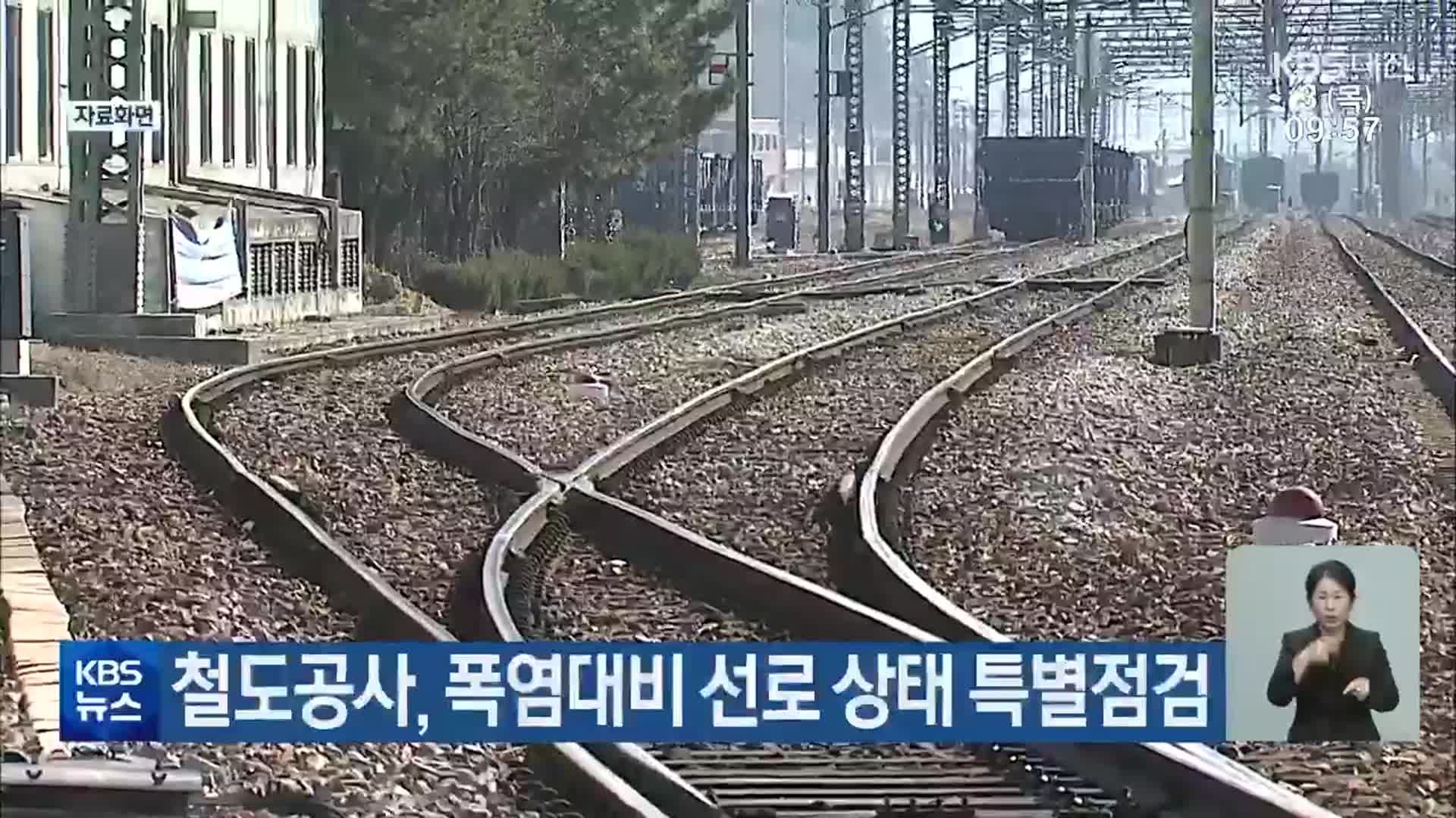 철도공사, 폭염대비 선로 상태 특별점검