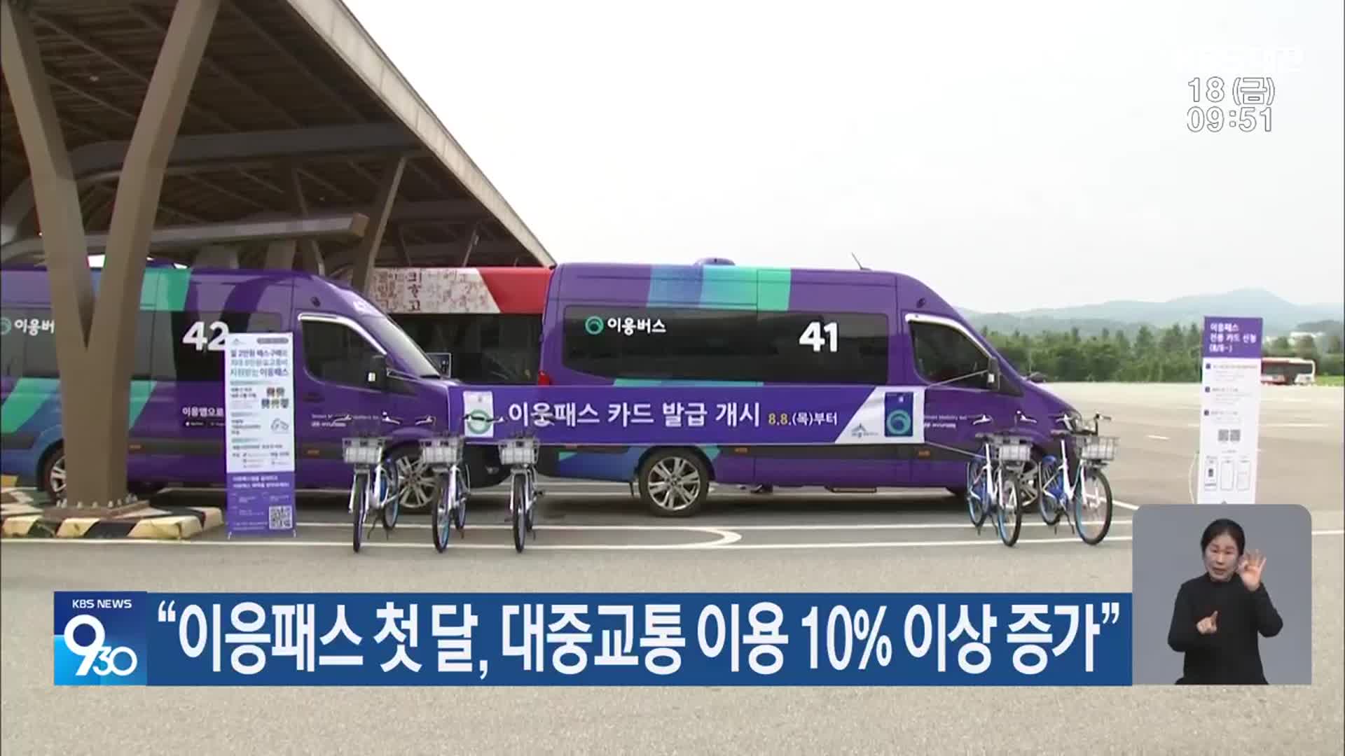 “이응패스 첫 달, 대중교통 이용 10% 이상 증가”